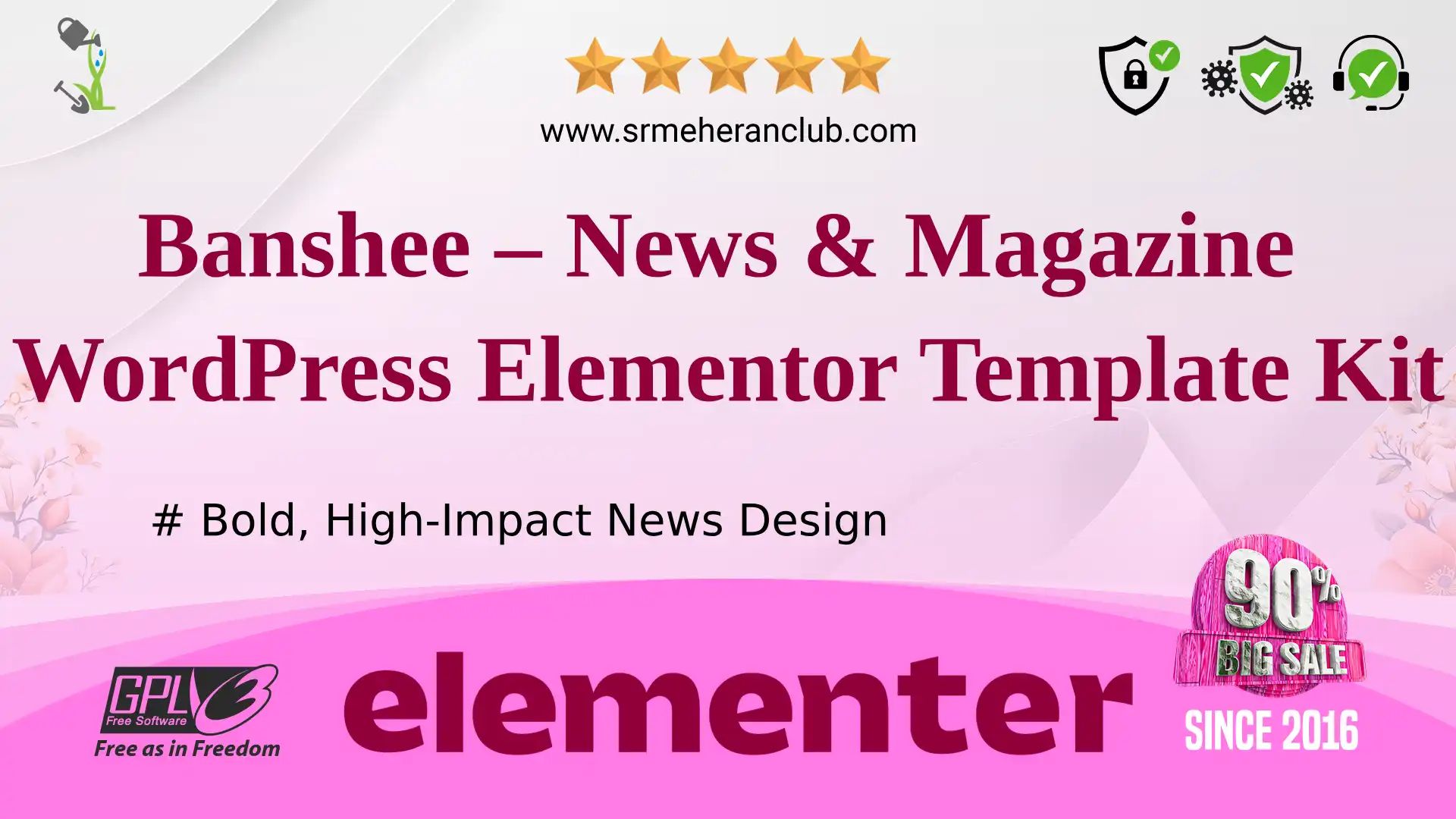 Banshee – News & Magazine WordPress Elementor Template Kit — Elementor Kit by Themeforest