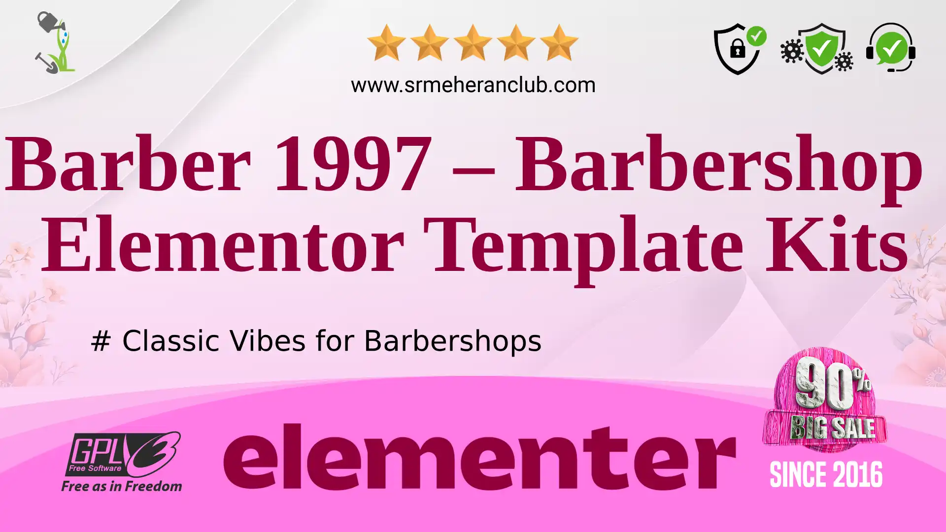 Barber 1997 – Barbershop Elementor Template Kits — Elementor Kit by Themeforest