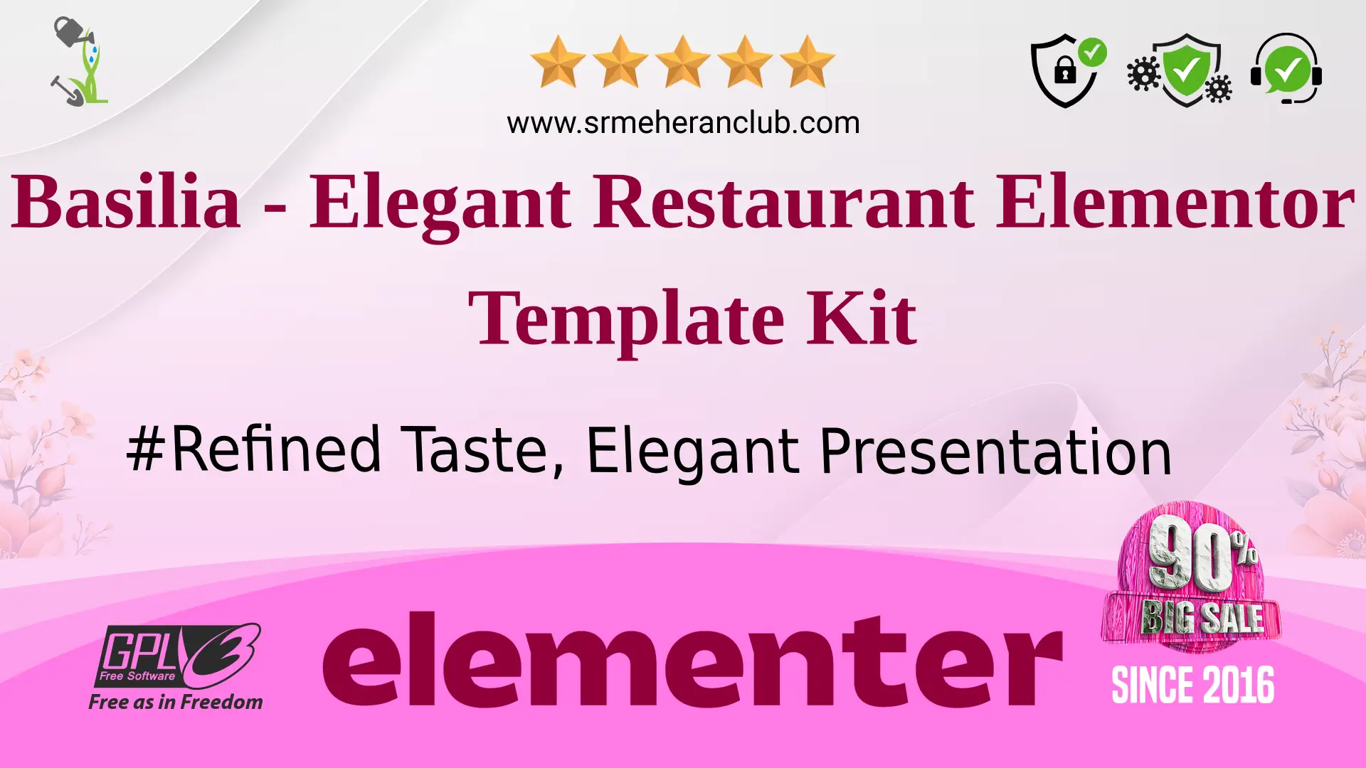Basilia – Elegant Restaurant Elementor Template Kit