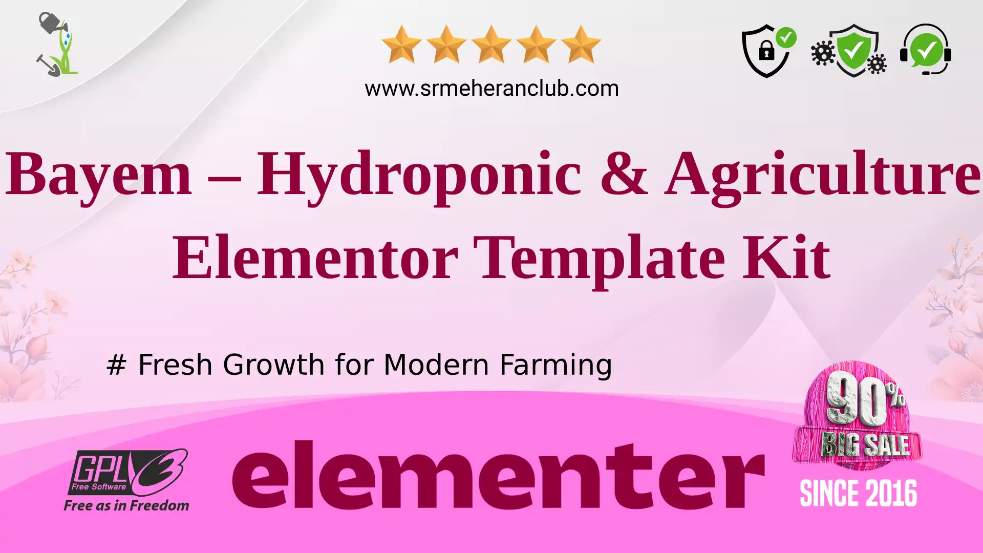 Bayem – Hydroponic & Agriculture Elementor Template Kit
