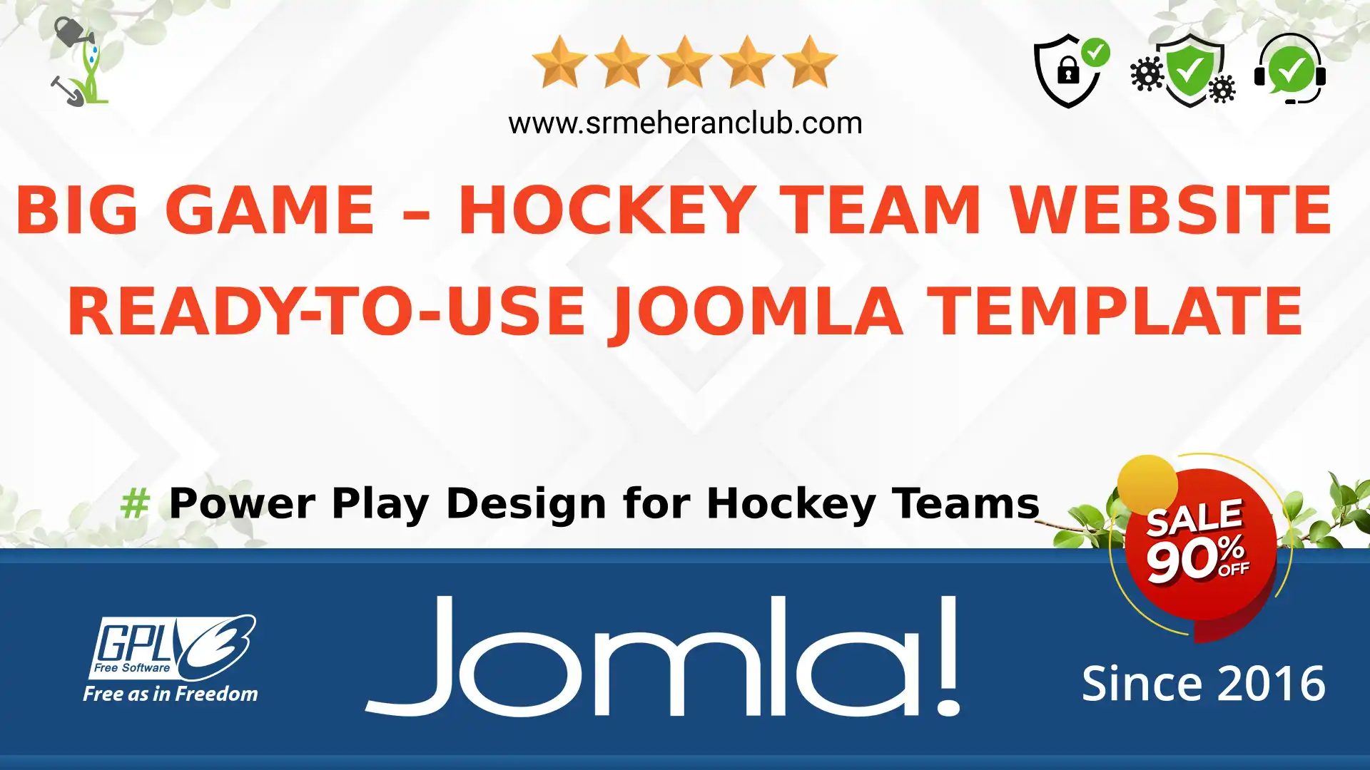 Big Game – Hockey Team Website Ready-To-Use Joomla Template — Theme by Templatemonster