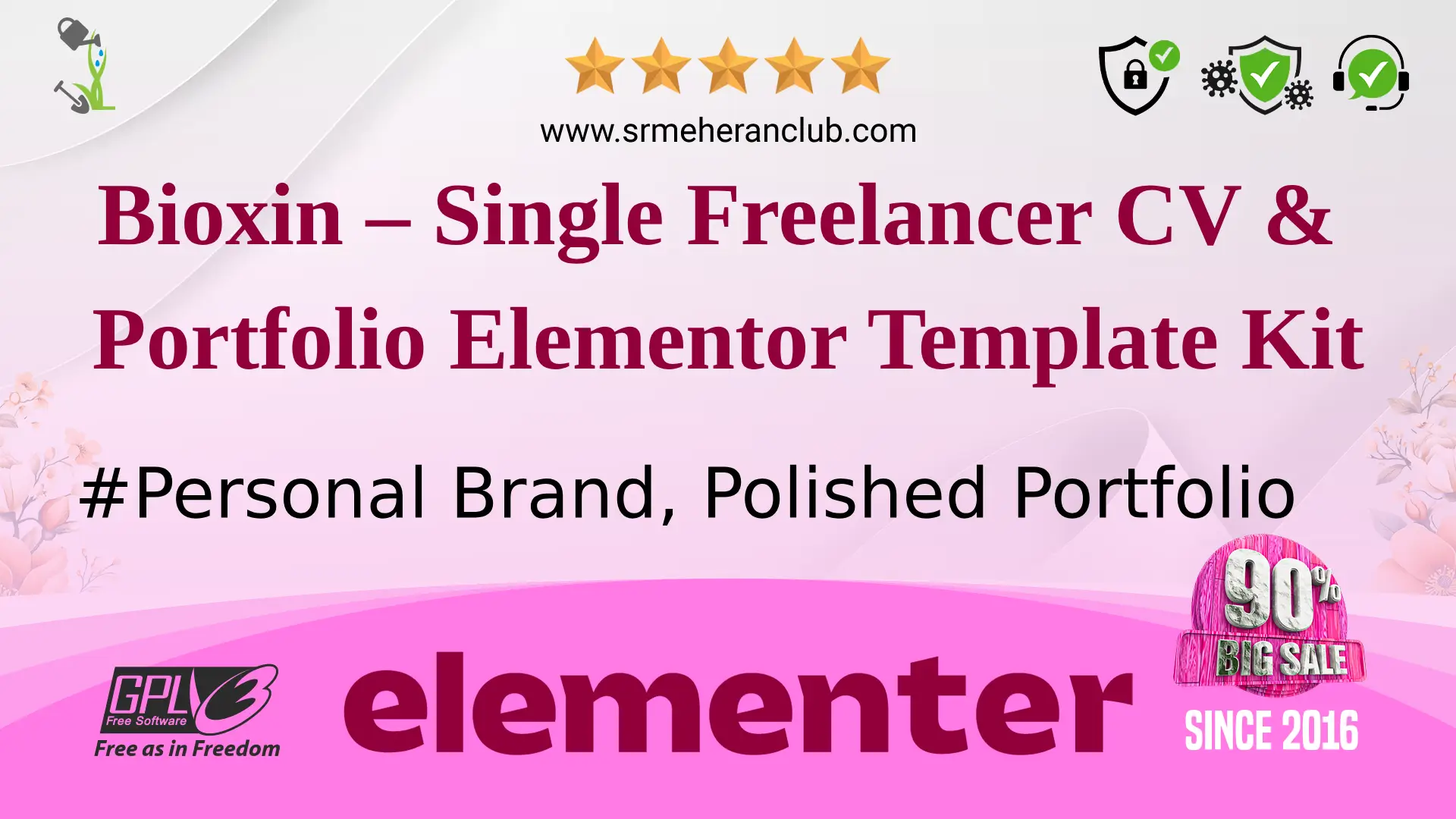 Bioxin – Single Freelancer CV & Portfolio Elementor Template Kit — Elementor Kit by Themeforest