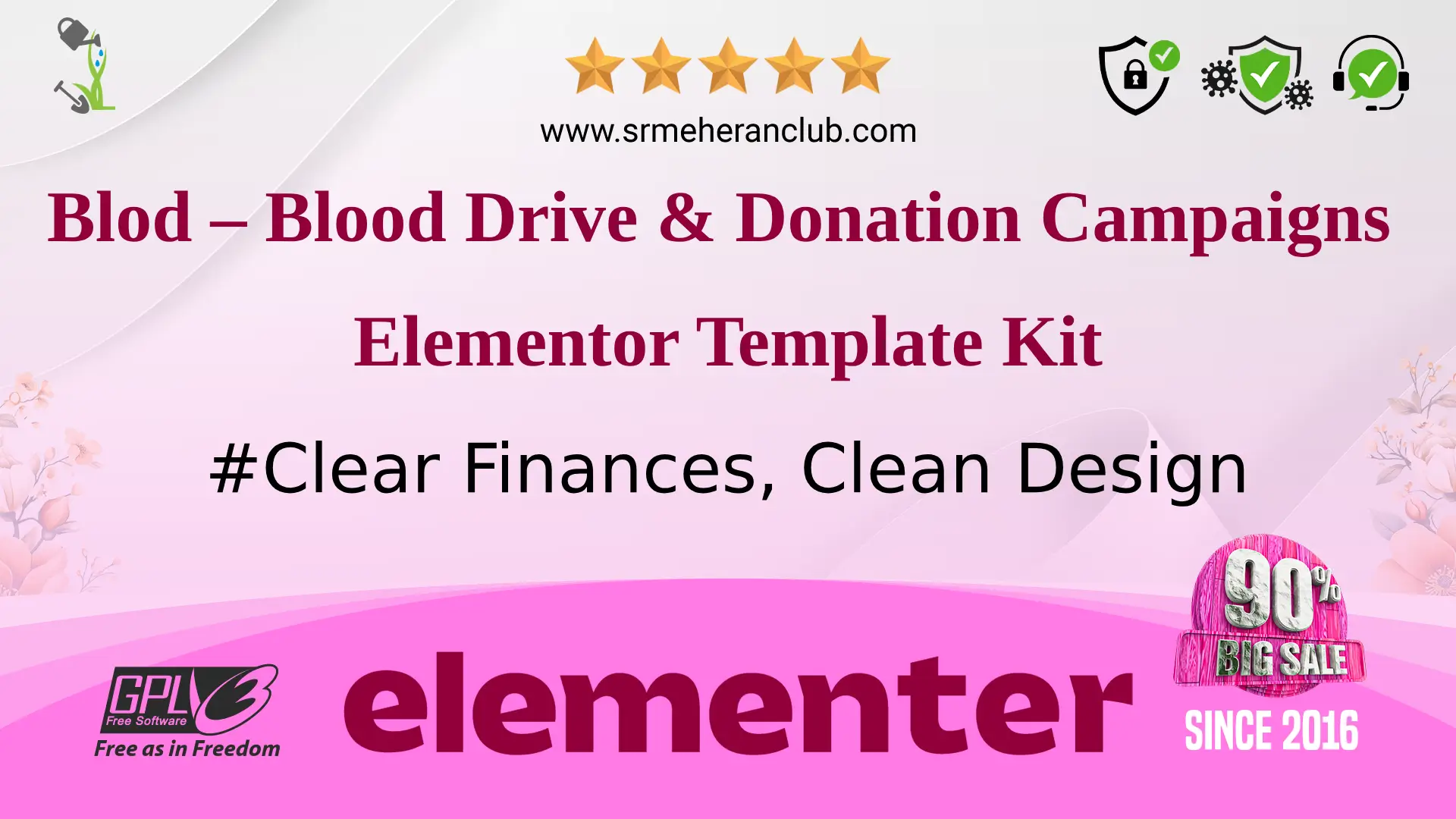 Blod – Blood Drive & Donation Campaigns Elementor Template Kit
