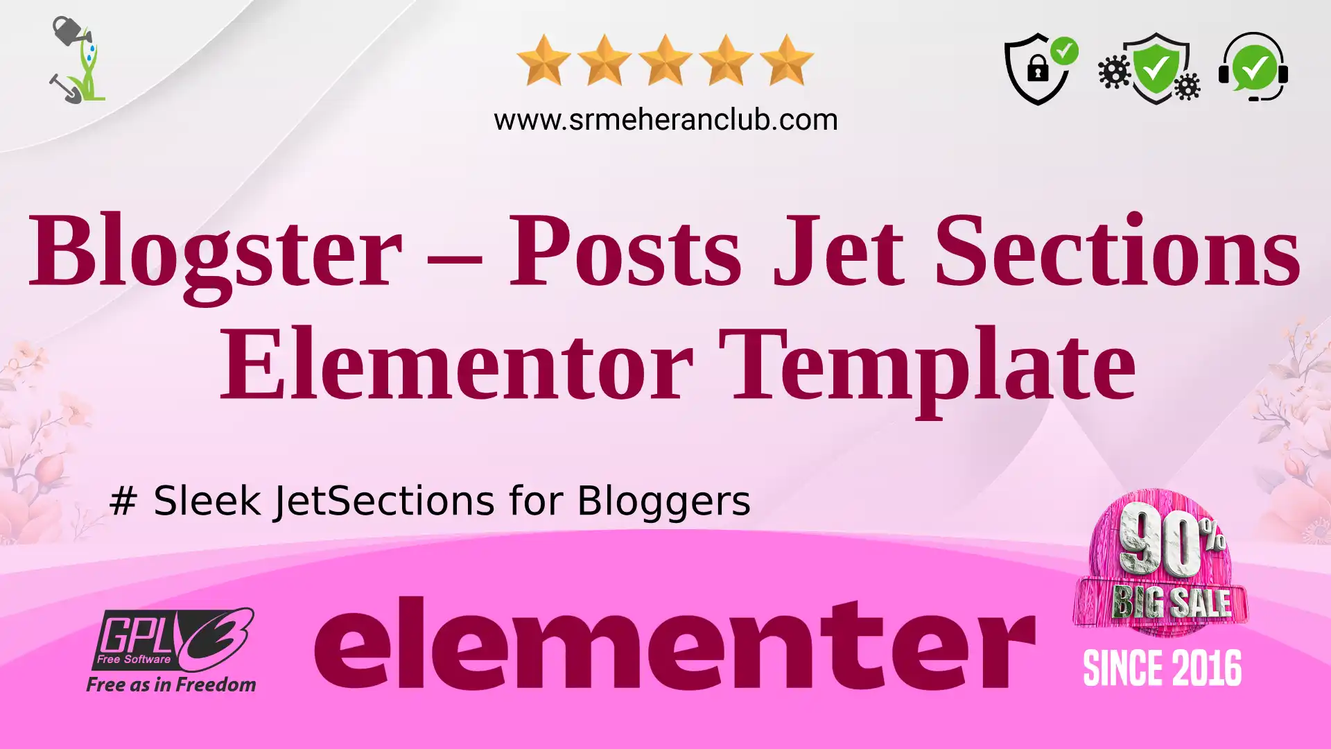 Blogster – Posts Jet Sections Elementor Template
