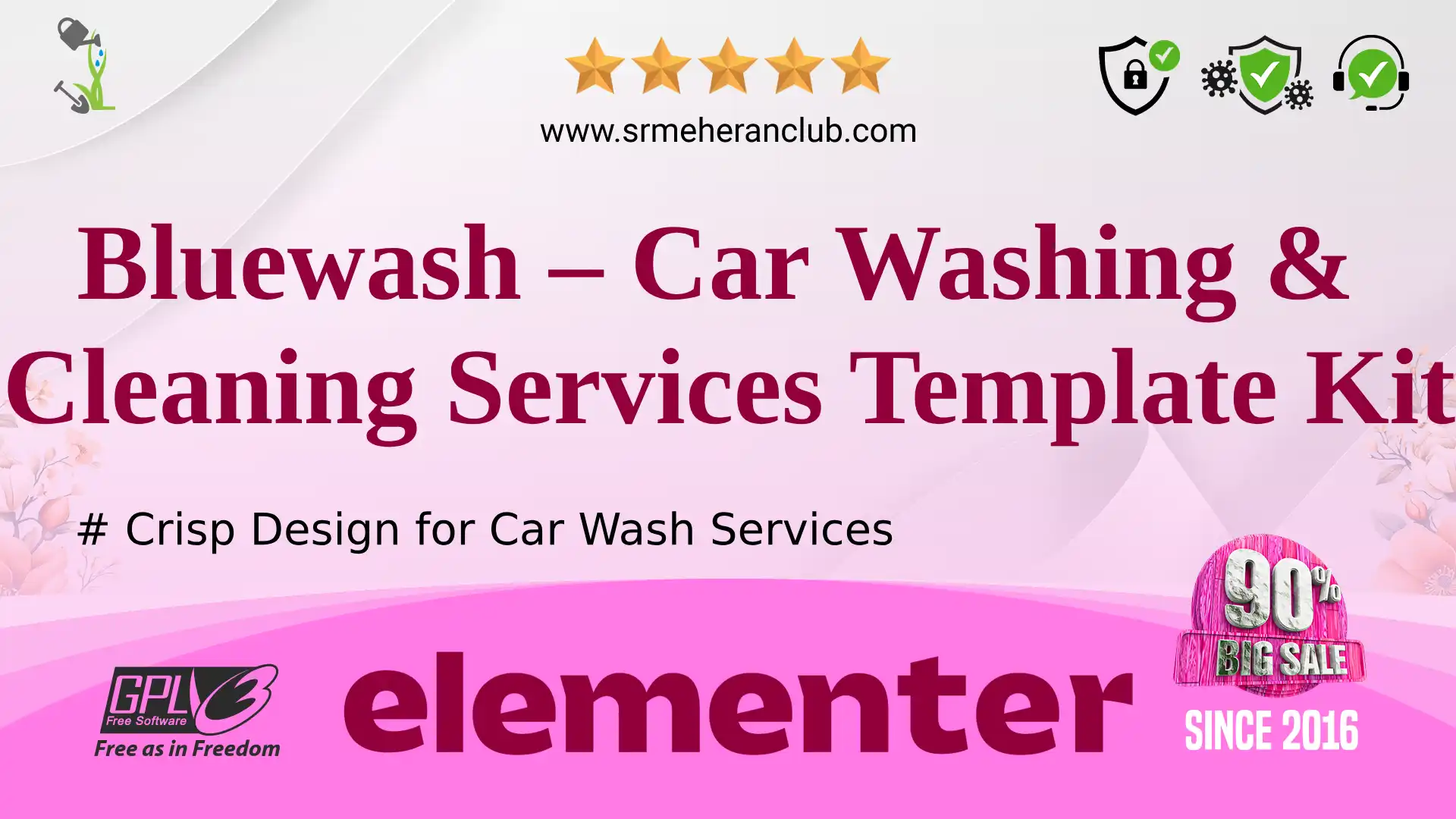 Bluewash – Car Washing & Cleaning Services Template Kit — Elementor Kit by Themeforest