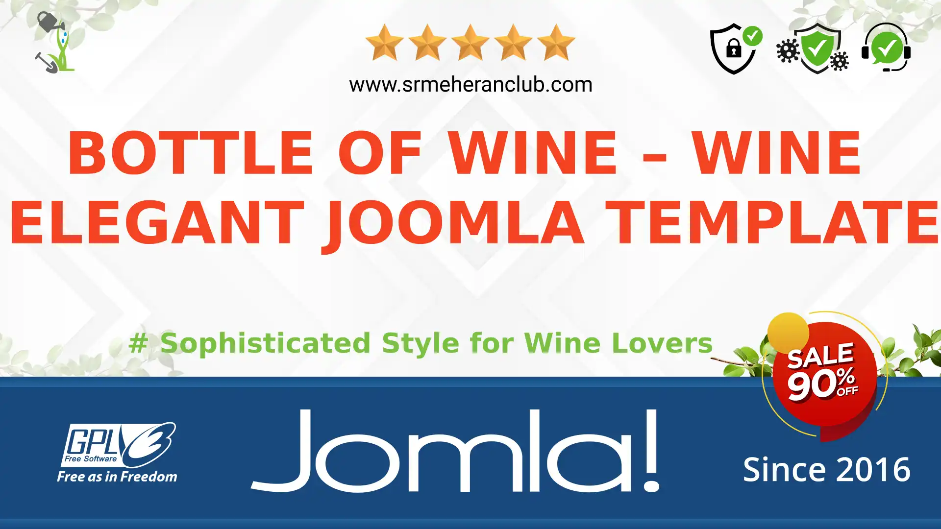 Bottle of Wine – Wine Elegant Joomla Template — Theme by Templatemonster