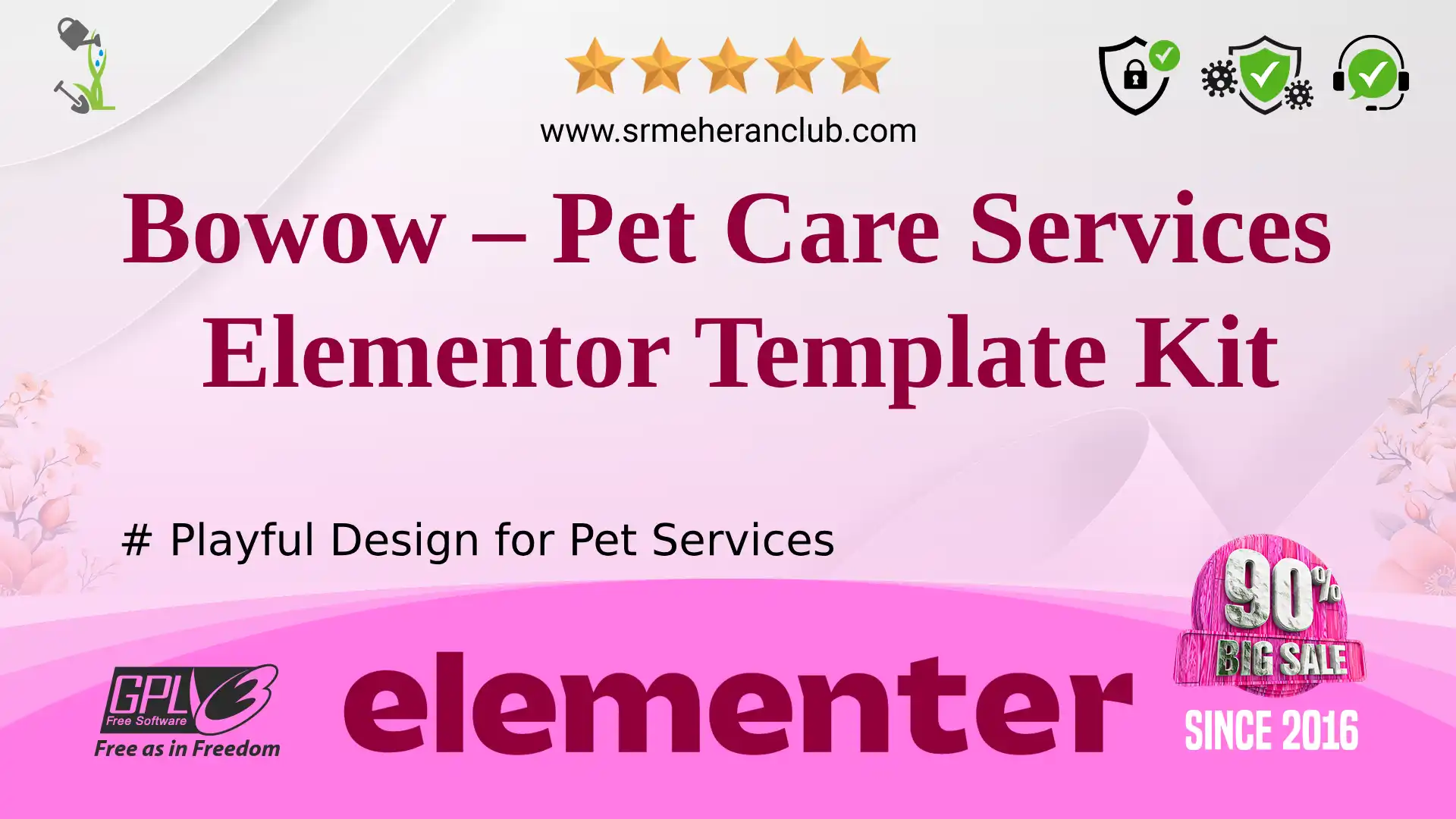 Bowow – Pet Care Services Elementor Template Kit — Elementor Kit by Themeforest