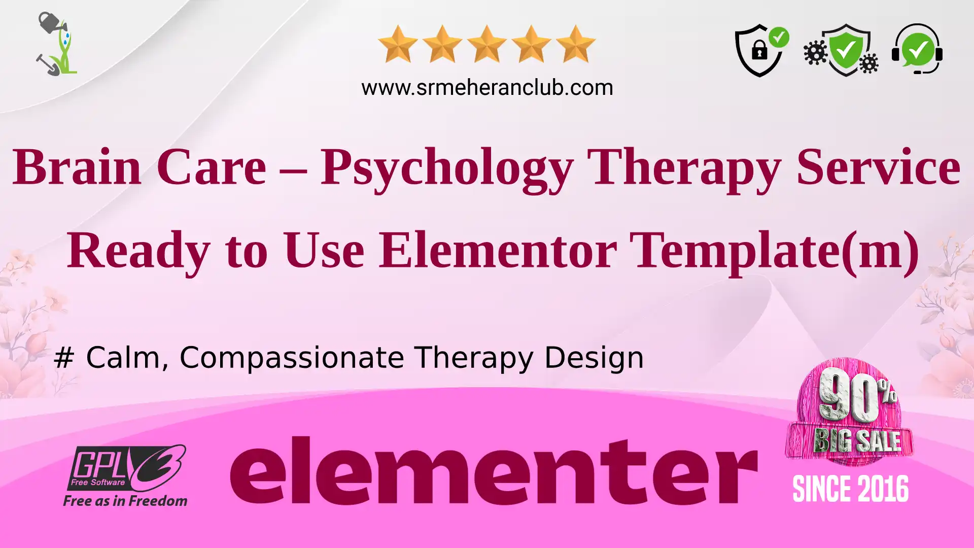 Brain Care – Psychology Therapy Service Ready to Use Elementor Template(m) — Elementor Kit by Templatemonster