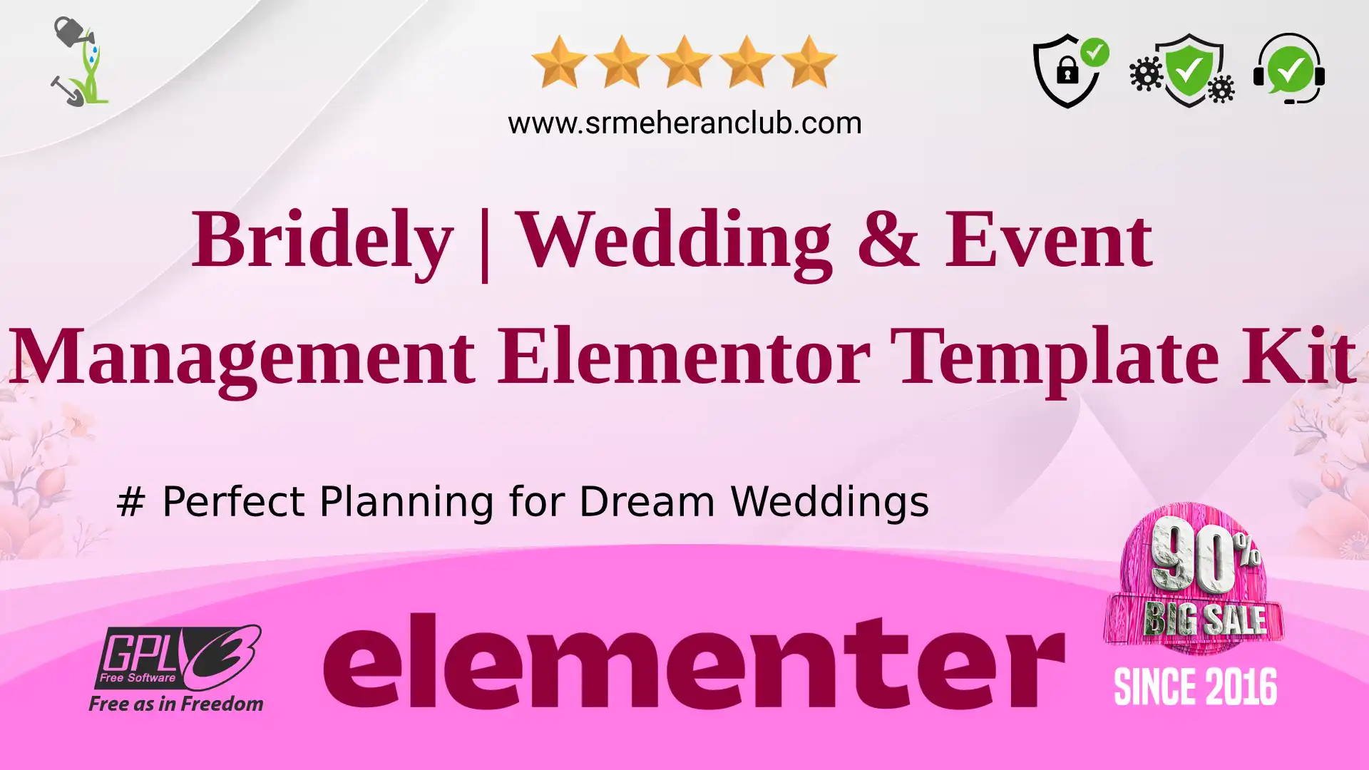Bridely | Wedding & Event Management Elementor Template Kit