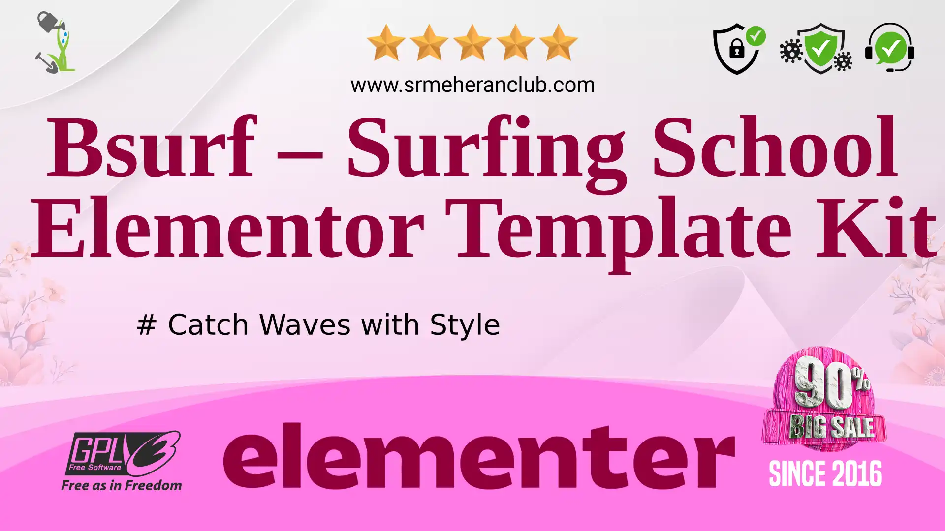 Bsurf – Surfing School Elementor Template Kit — Elementor Kit by Themeforest
