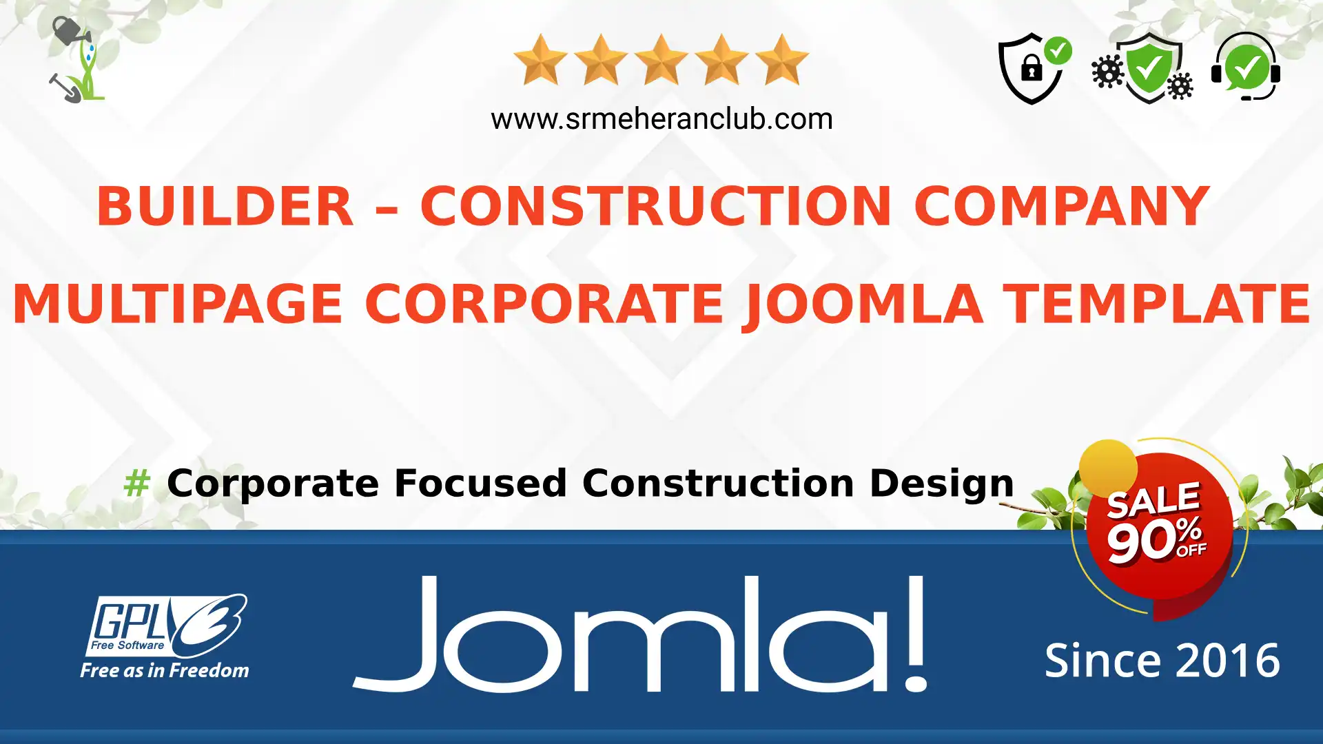 Builder – Construction Company Multipage Corporate Joomla Template — Theme by Templatemonster