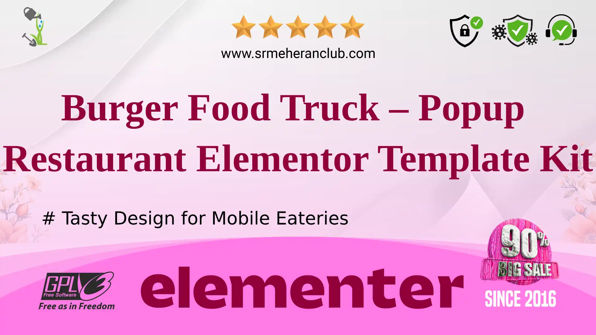Burger Food Truck – Popup Restaurant Elementor Template Kit