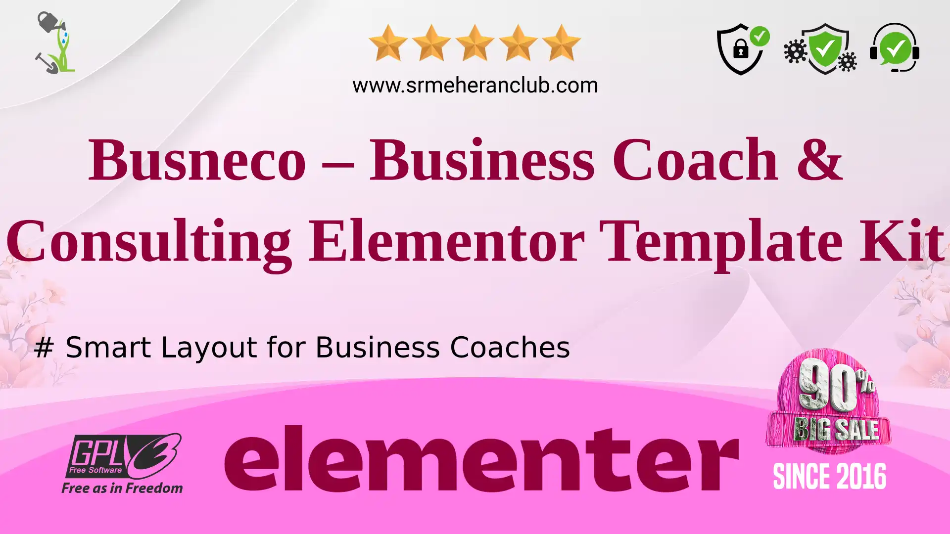 Busneco – Business Coach & Consulting Elementor Template Kit