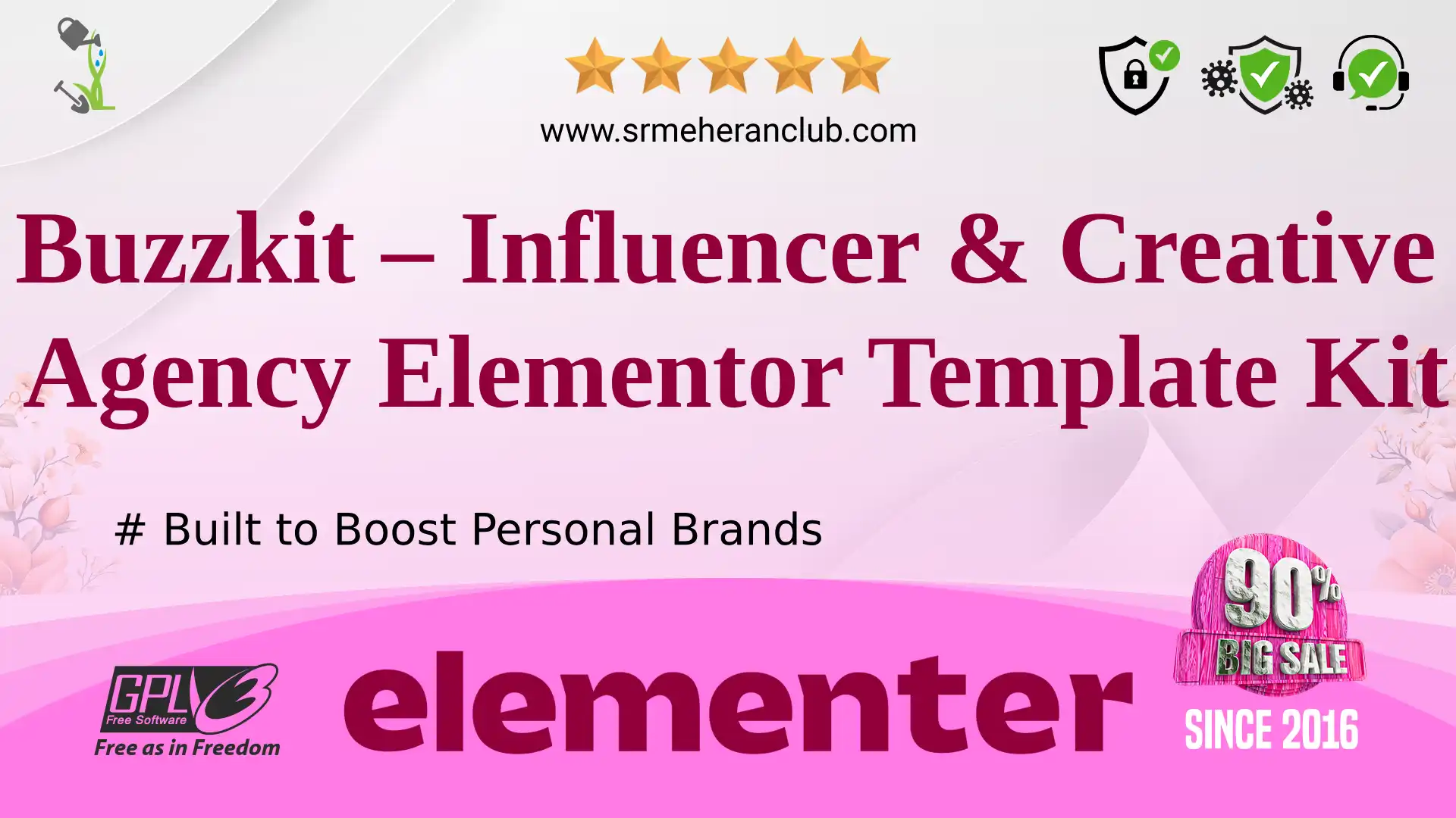 Buzzkit – Influencer & Creative Agency Elementor Template Kit
