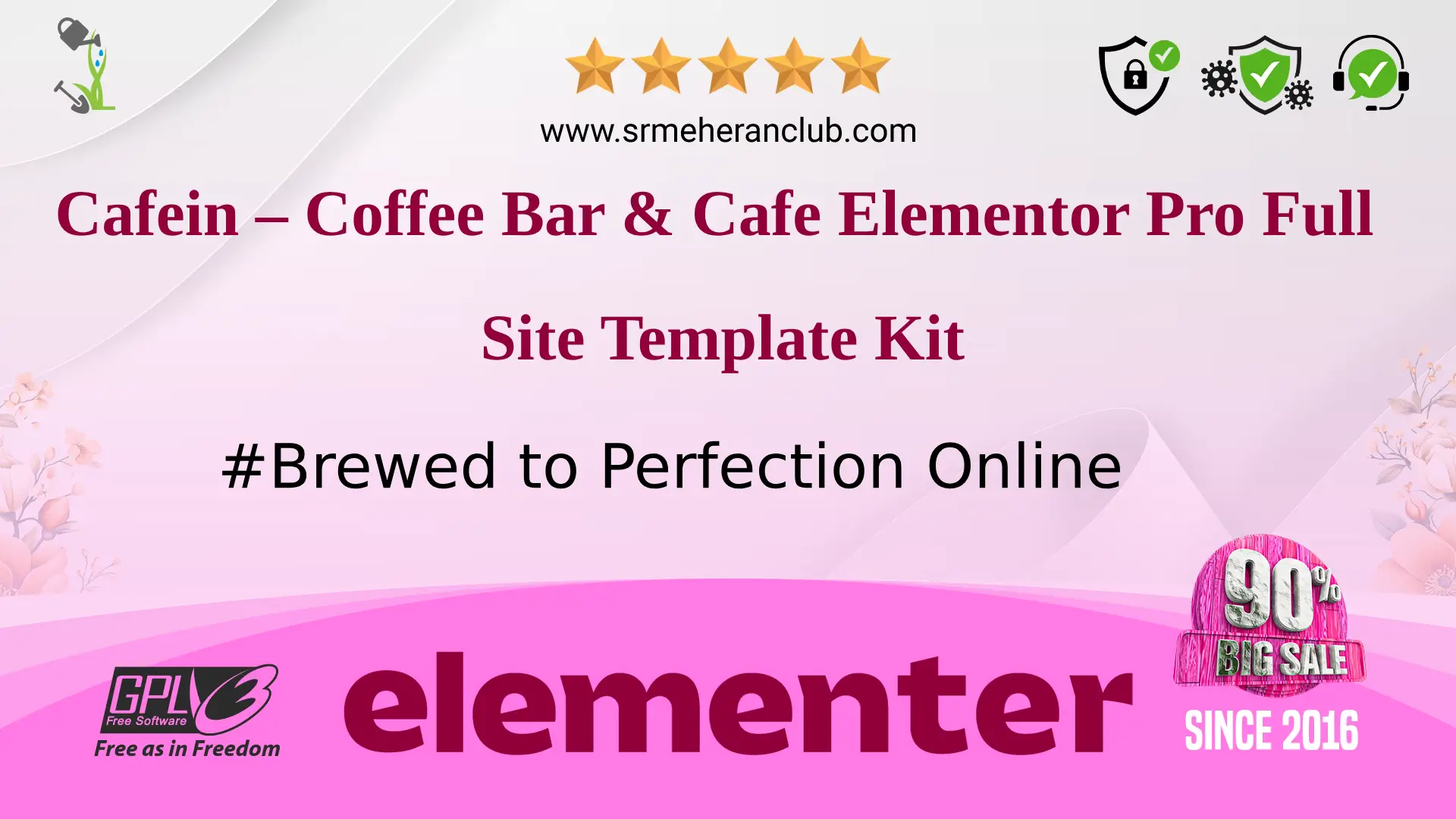 Cafein – Coffee Bar & Cafe Elementor Pro Full Site Template Kit