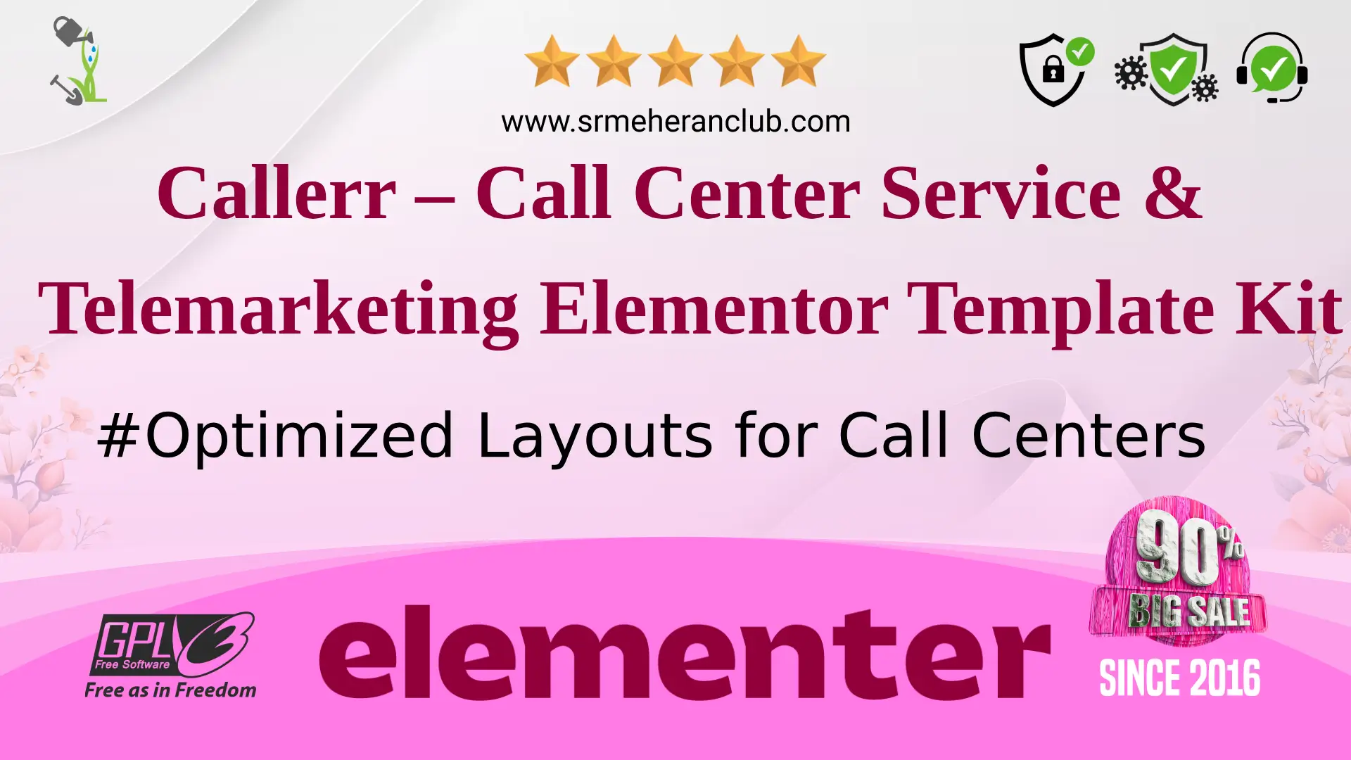 Callerr – Call Center Service & Telemarketing Elementor Template Kit