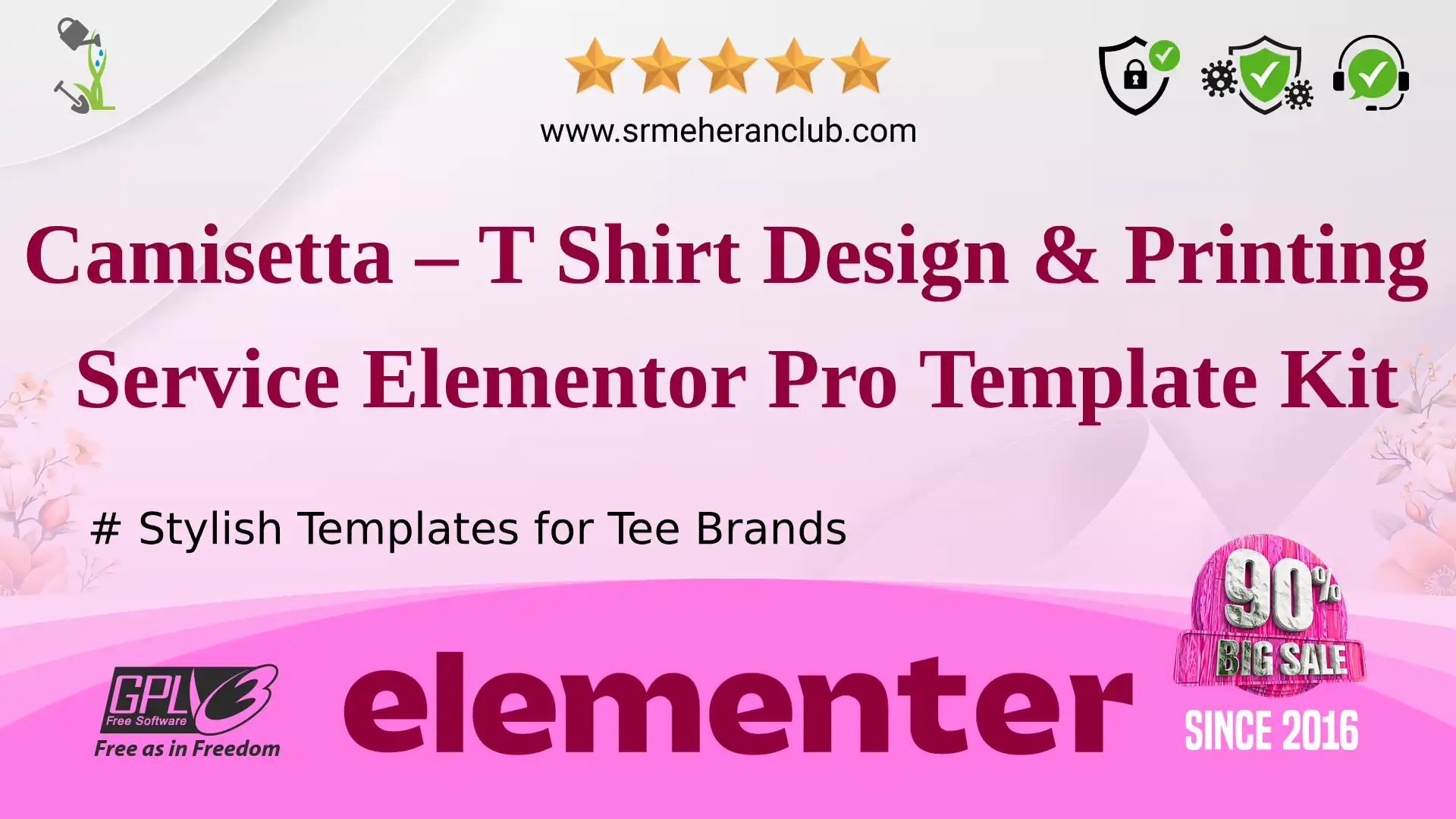 Camisetta – T Shirt Design & Printing Service Elementor Pro Template Kit — Elementor Kit by Themeforest