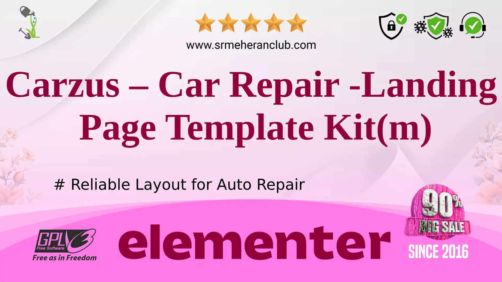 Carzus – Car Repair -Landing Page Template Kit(m) — Elementor Kit by Templatemonster