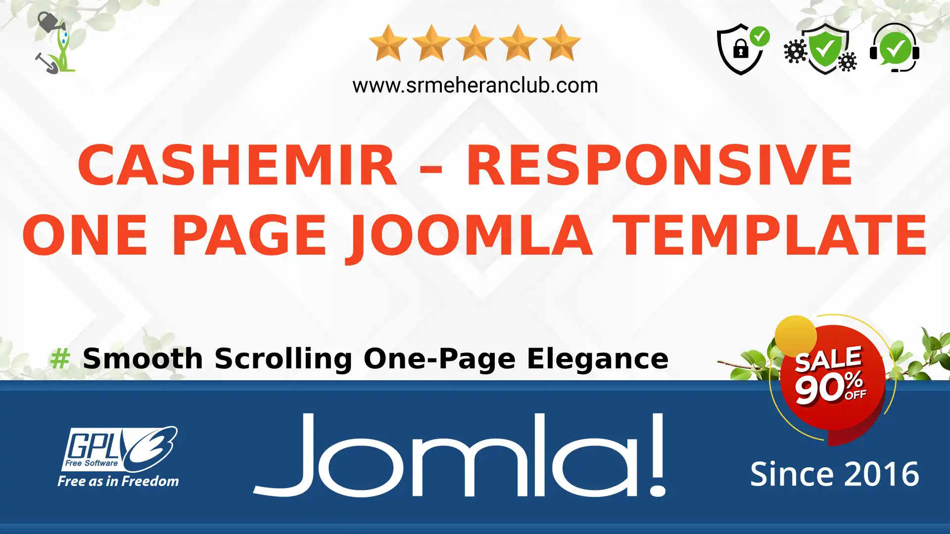 Cashemir – Responsive One Page Joomla Template — Theme by Themeforest