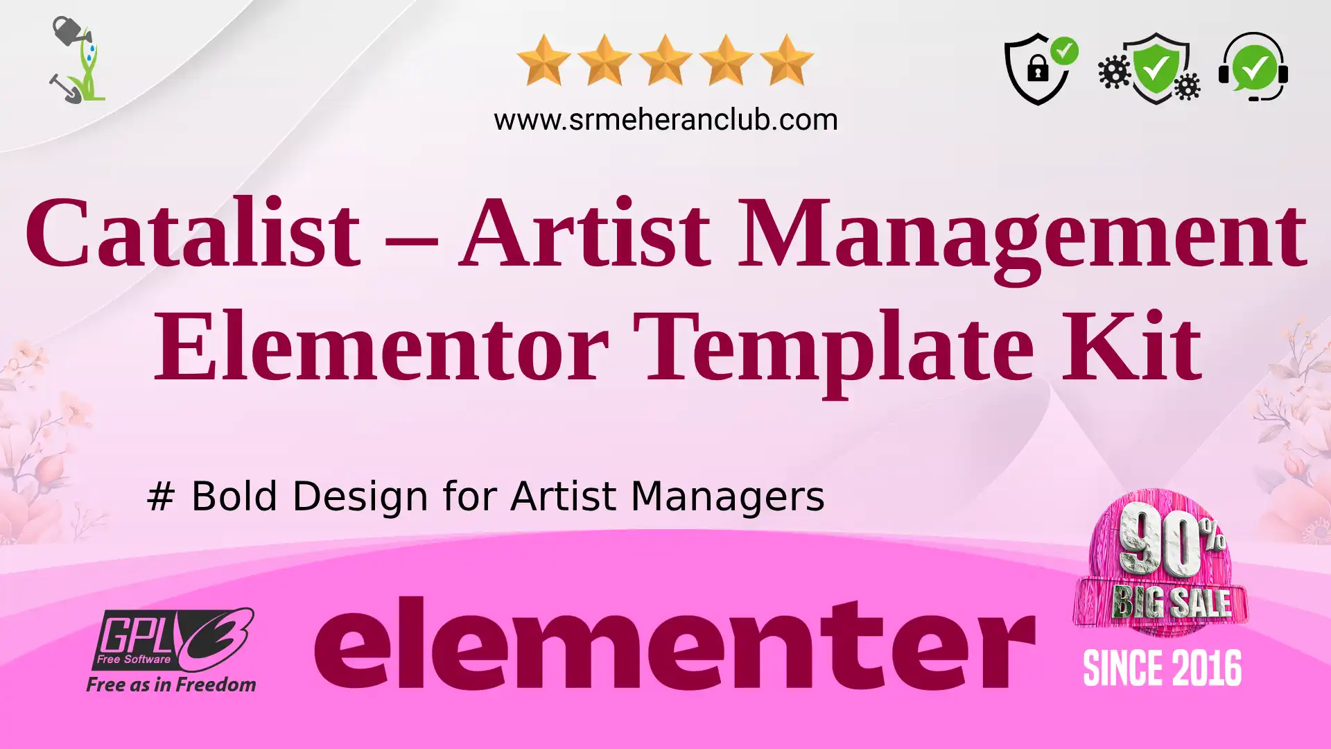 Catalist – Artist Management Elementor Template Kit