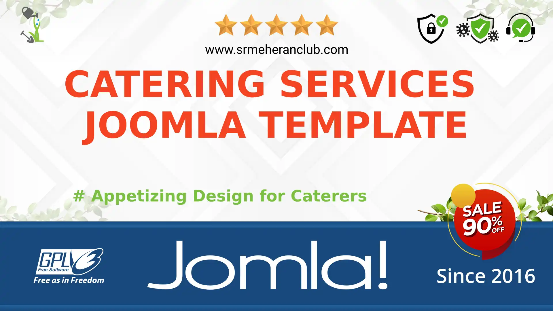 Catering Services Joomla Template — Theme by Templatemonster