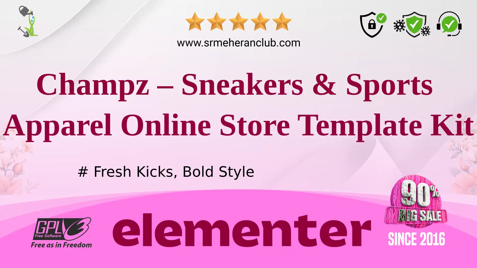 Champz – Sneakers & Sports Apparel Online Store Template Kit — Elementor Kit by Themeforest