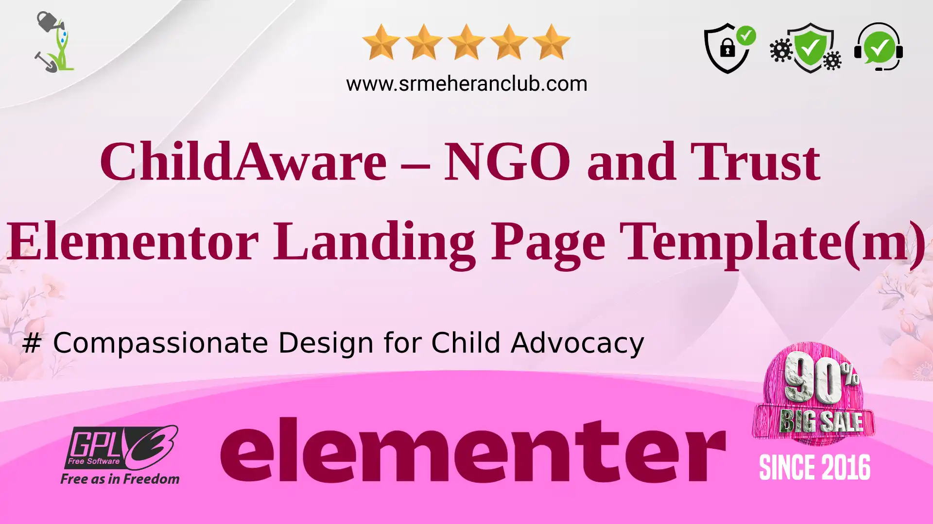 ChildAware – NGO and Trust Elementor Landing Page Template(m) — Elementor Kit by Templatemonster