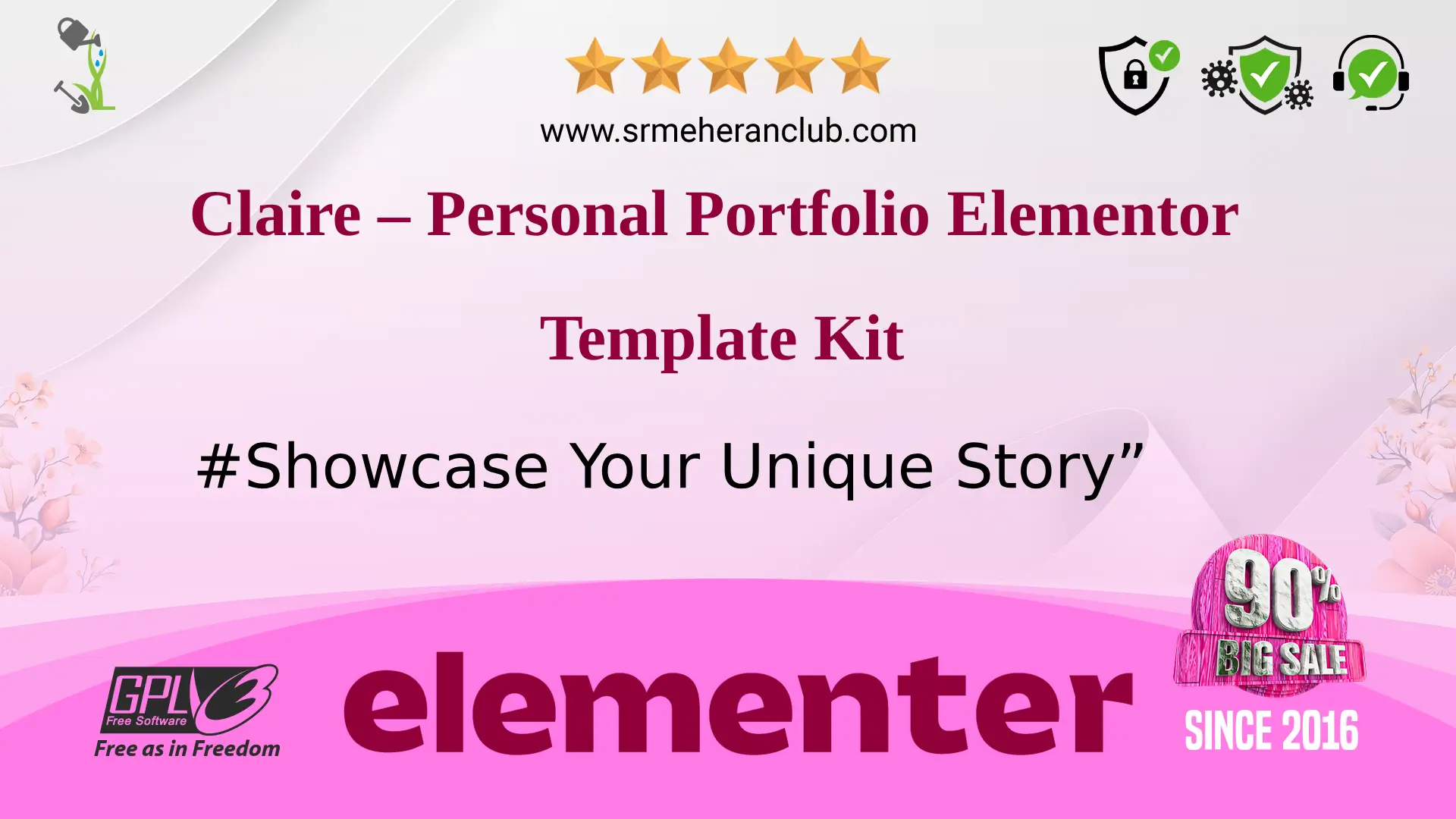 Claire – Personal Portfolio Elementor Template Kit
