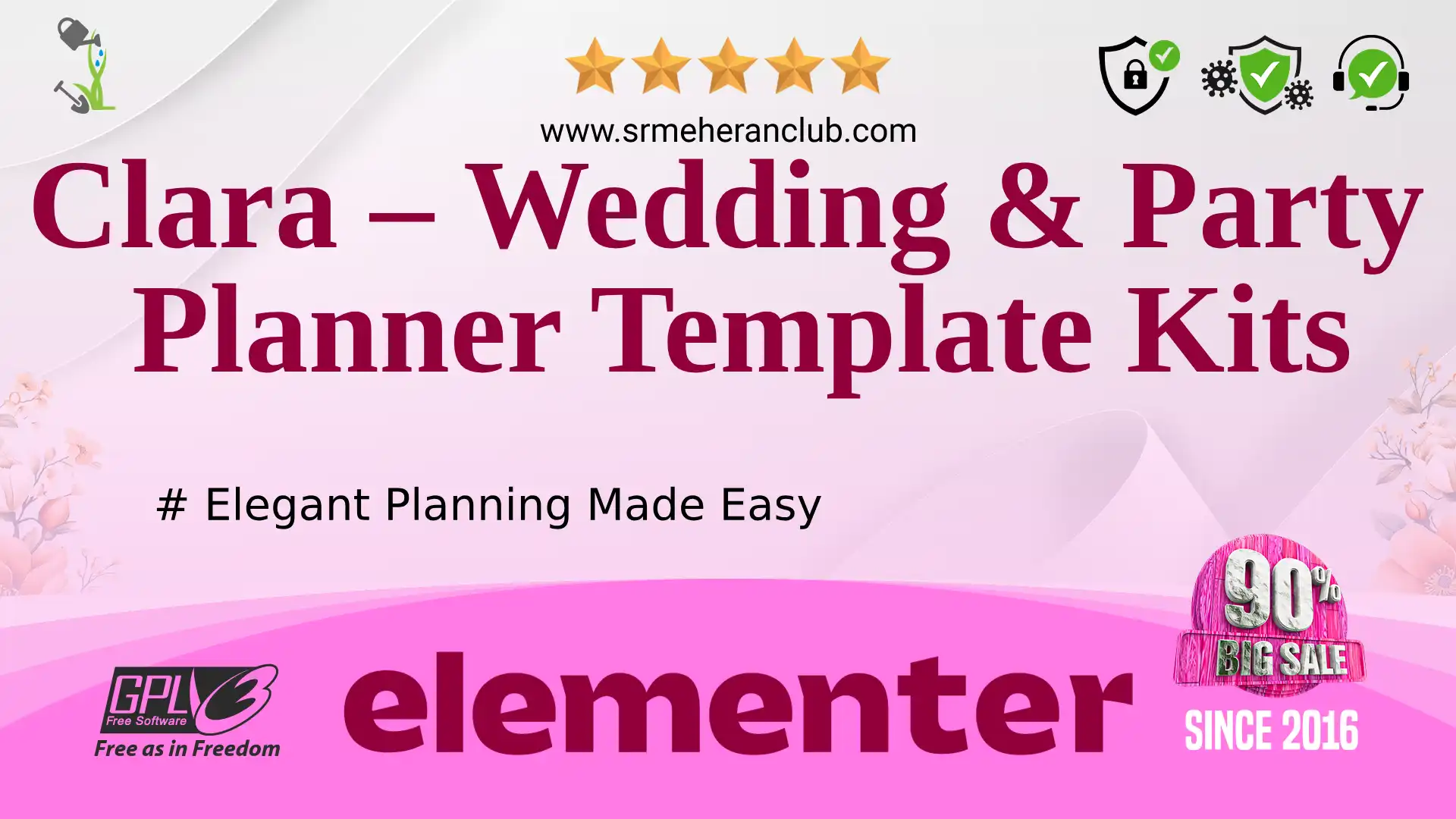 Clara – Wedding & Party Planner Template Kits