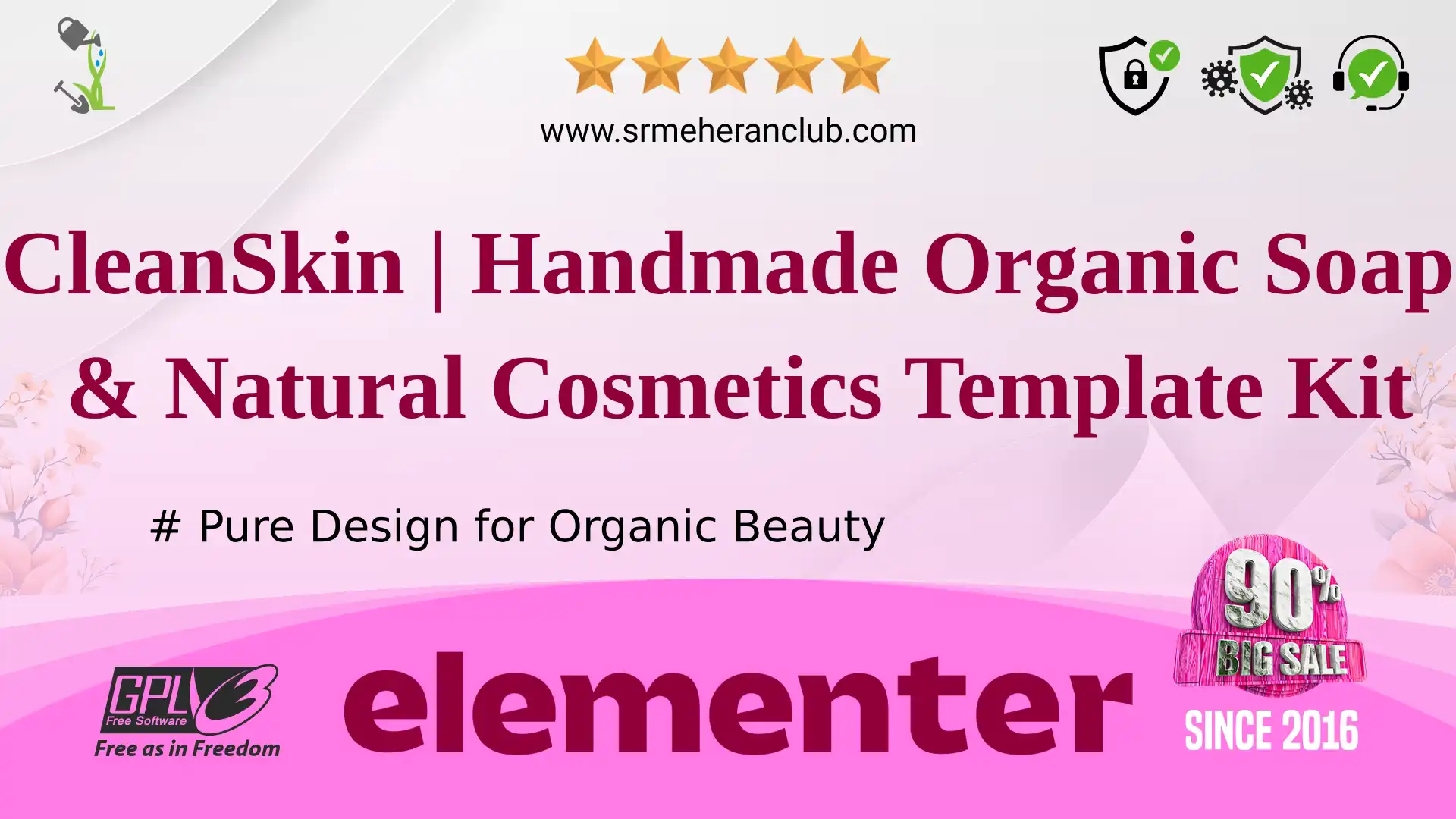 CleanSkin | Handmade Organic Soap & Natural Cosmetics Template Kit — Elementor Kit by Themeforest