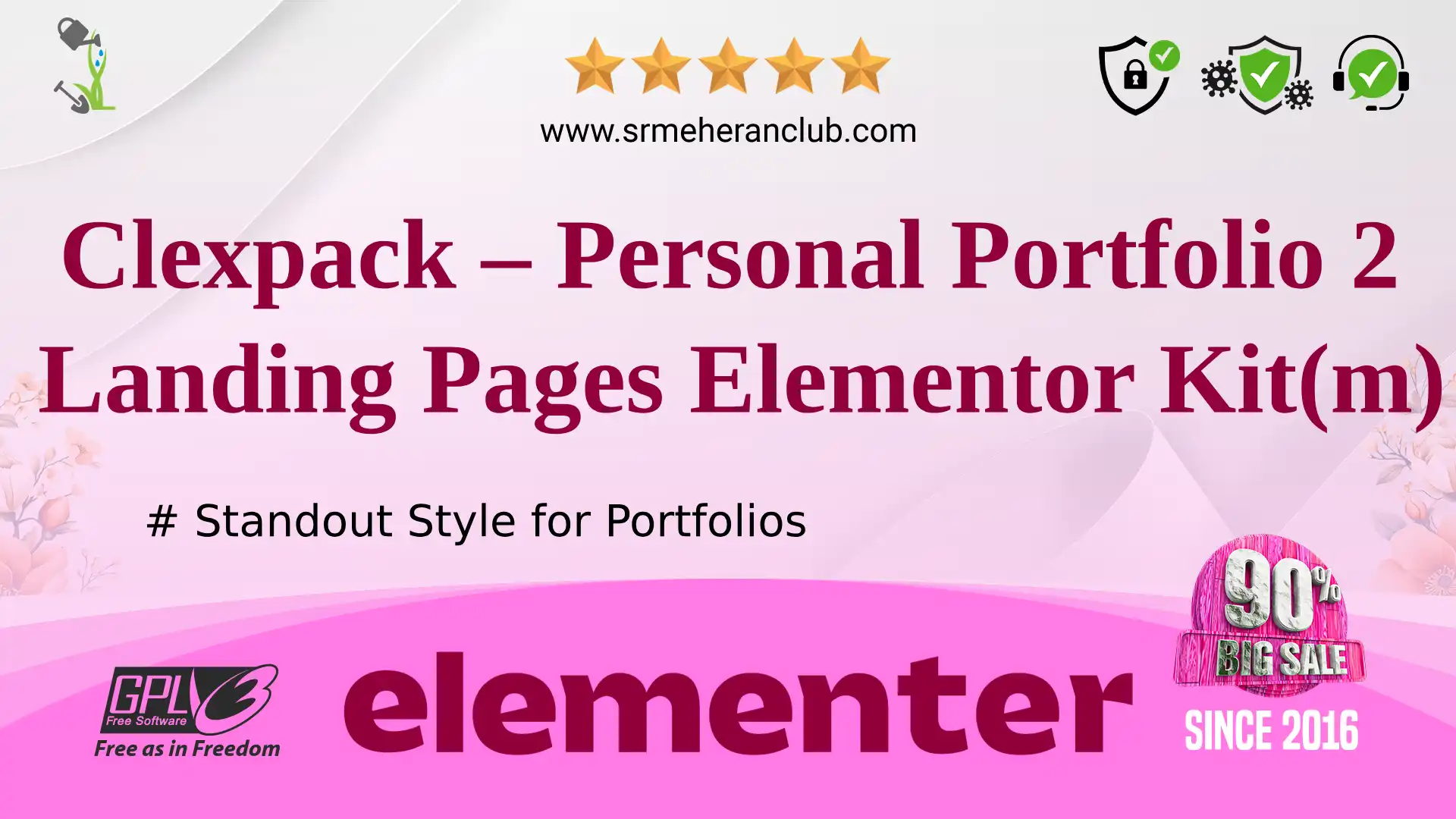 Clexpack – Personal Portfolio 2 Landing Pages Elementor Kit(m) — Elementor Kit by Templatemonster