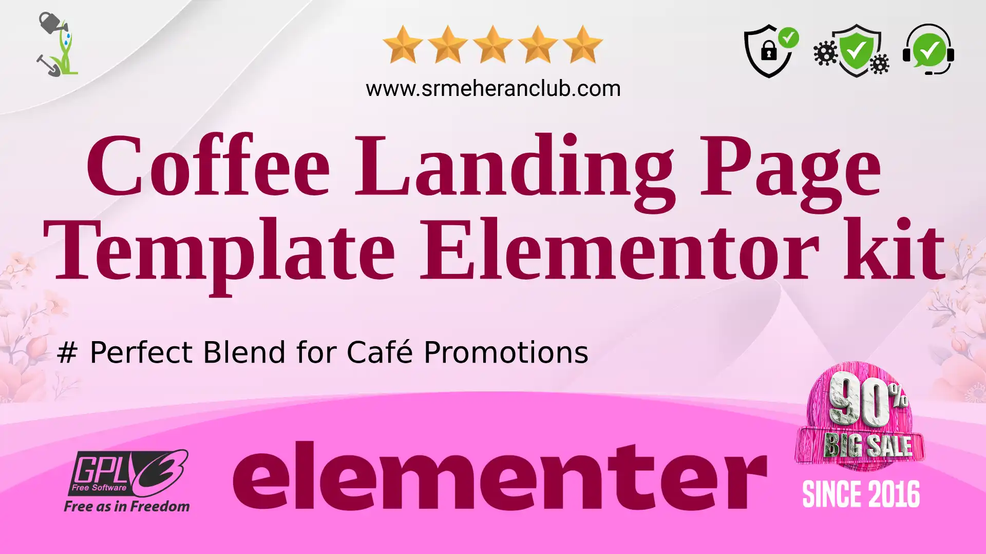 Coffee Landing Page Template Elementor kit — Elementor Kit by Templatemonster