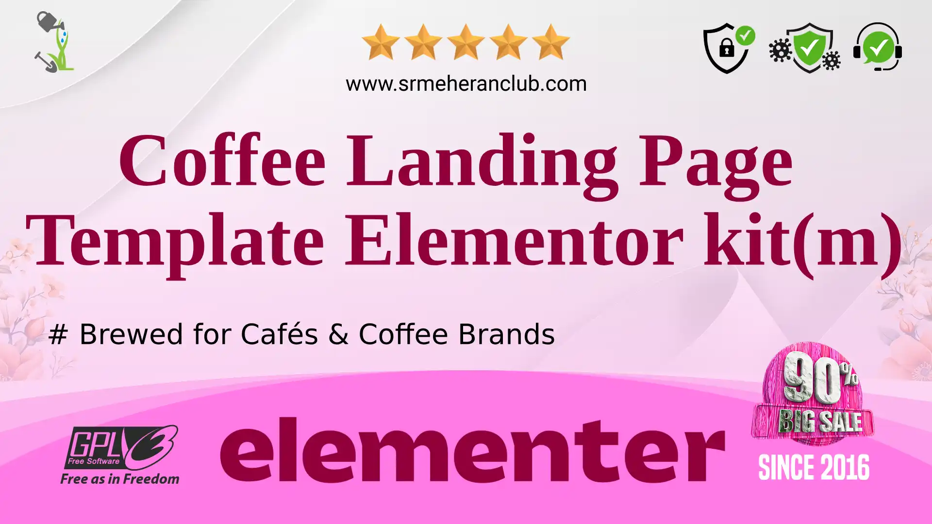 Coffee Landing Page Template Elementor kit(m) — Elementor Kit by Templatemonster
