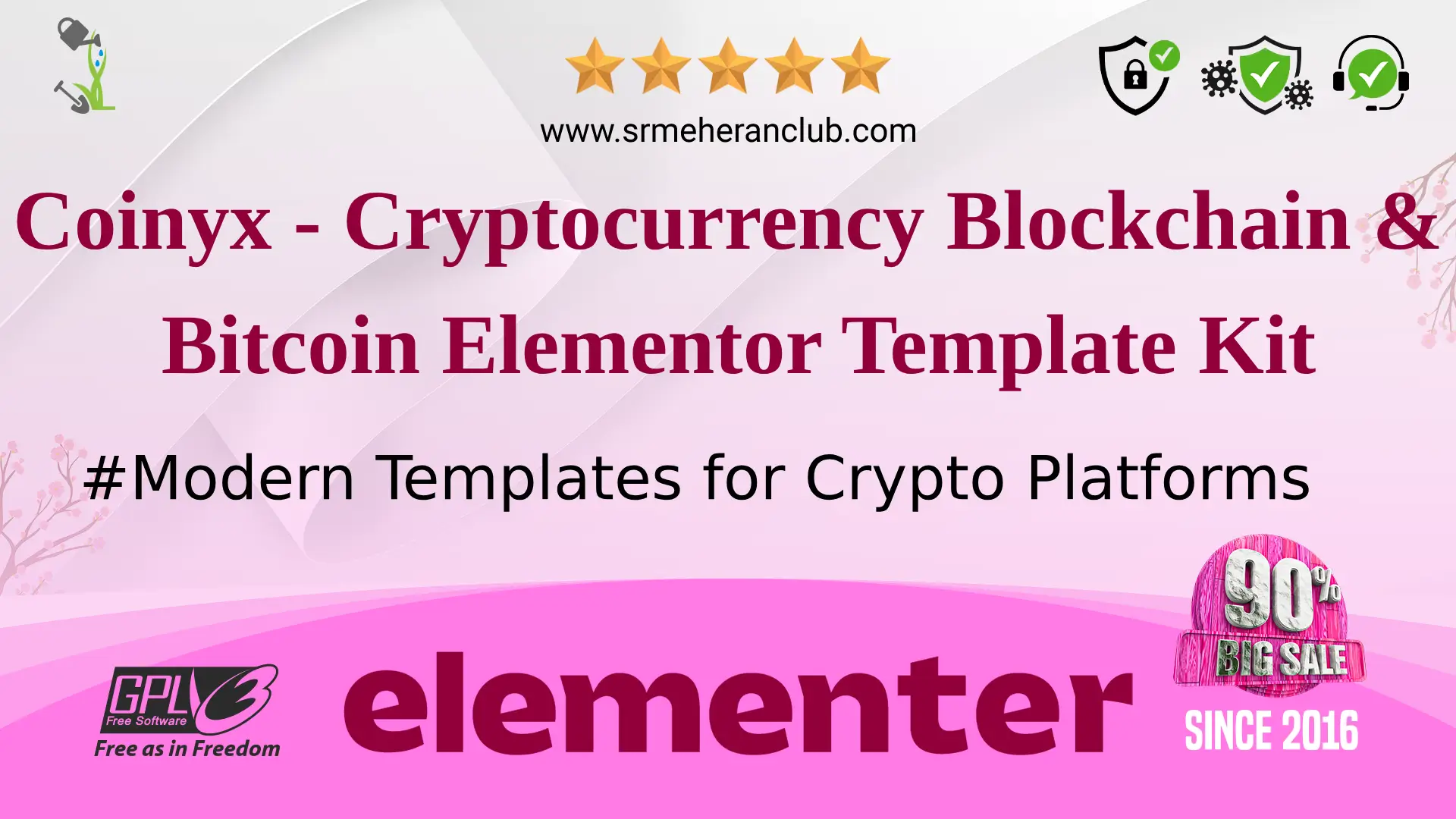 Coinyx – Cryptocurrency Blockchain & Bitcoin Elementor Template Kit — Elementor Kit by Themeforest
