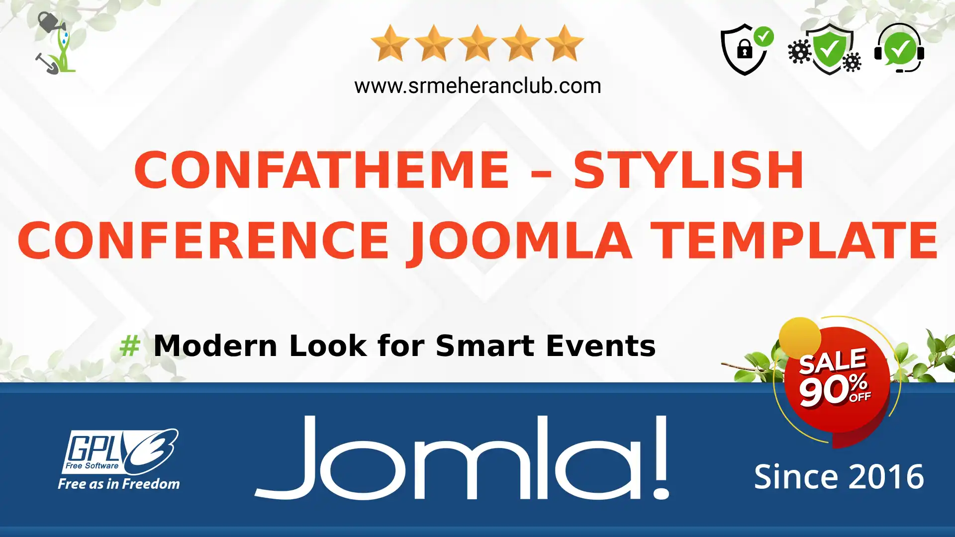 ConfaTheme – Stylish Conference Joomla Template — Theme by Templatemonster