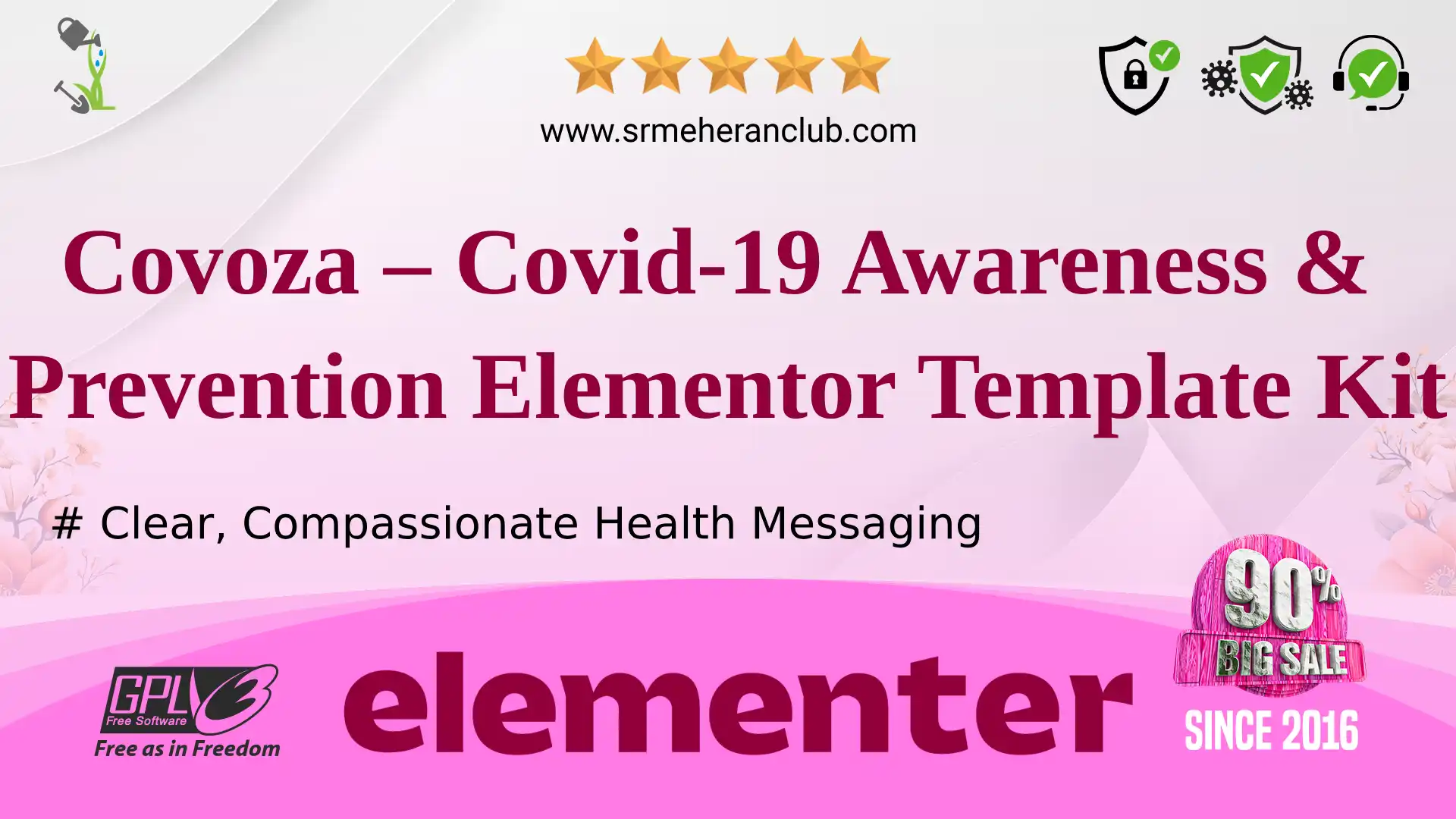Covoza – Covid-19 Awareness & Prevention Elementor Template Kit — Elementor Kit by Themeforest