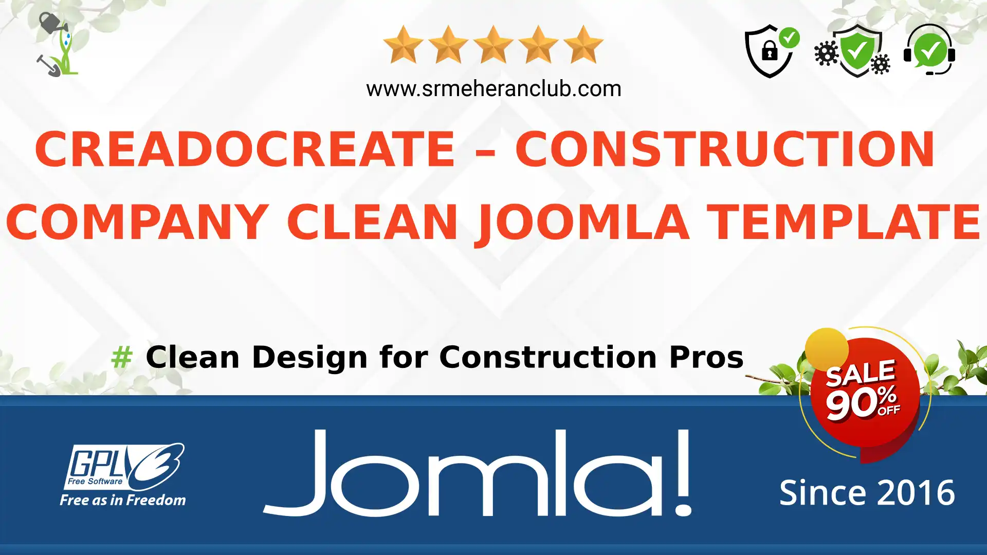 CreadoCreate – Construction Company Clean Joomla Template — Theme by Templatemonster
