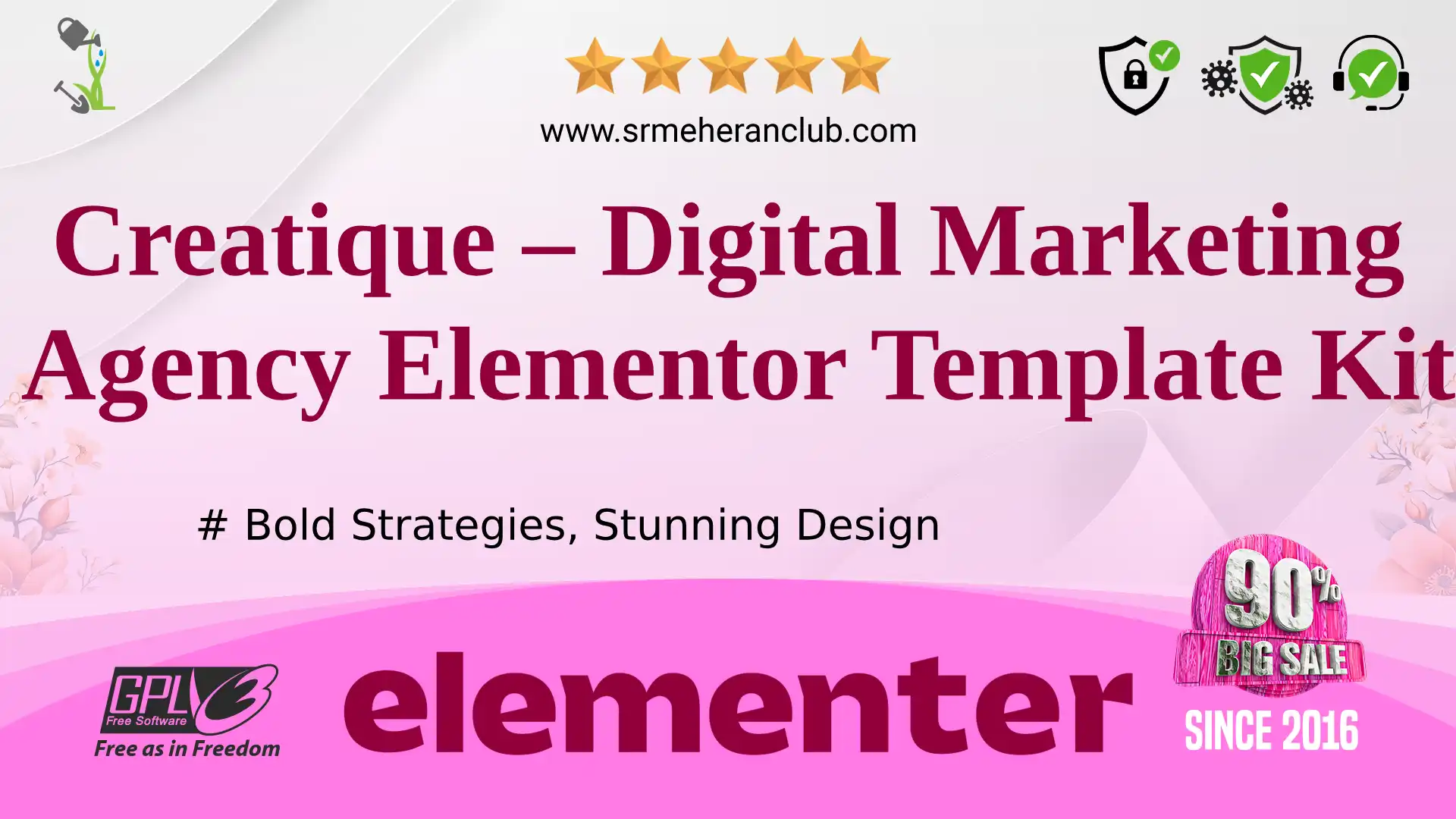 Creatique – Digital Marketing Agency Elementor Template Kit