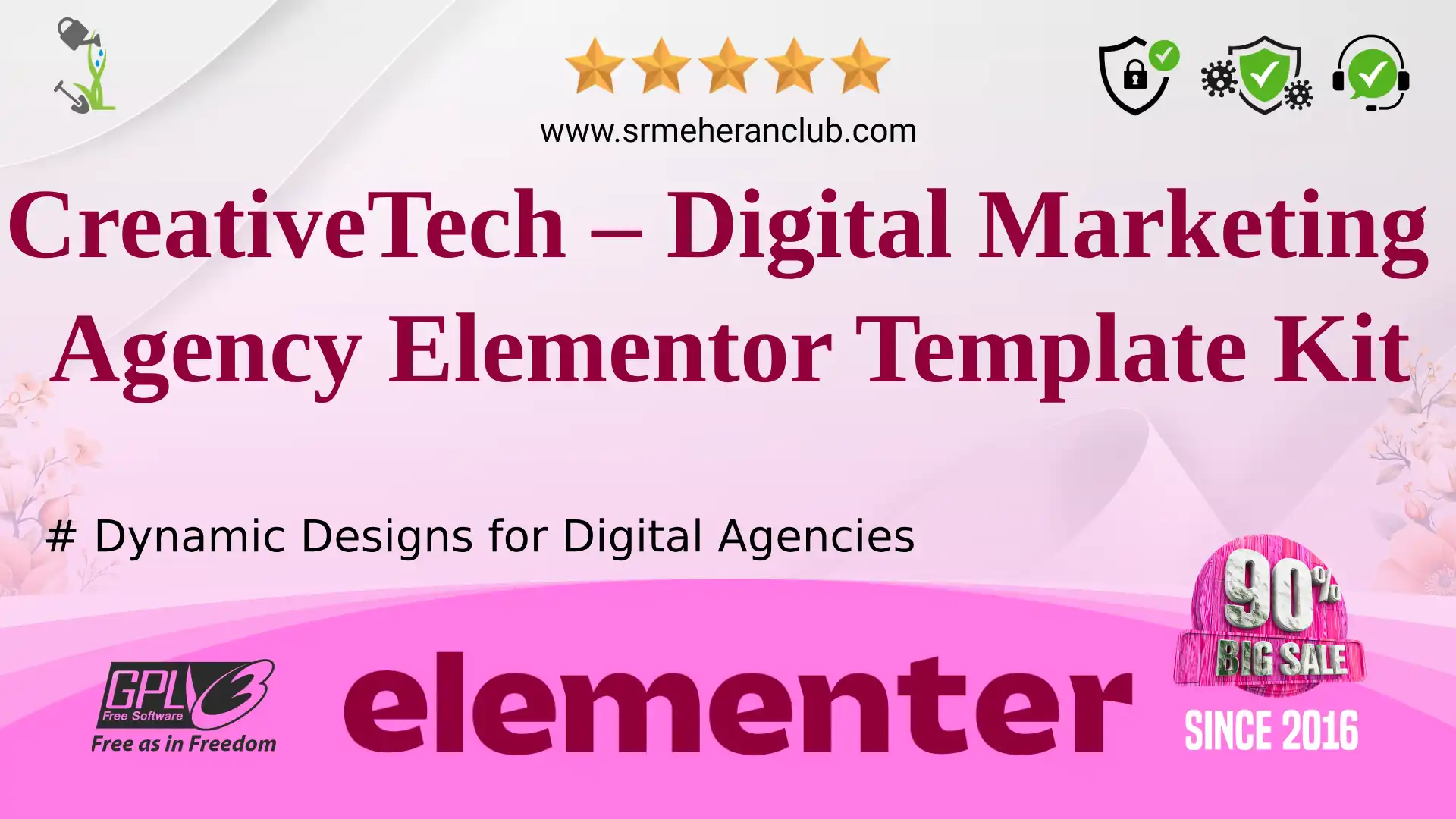 CreativeTech – Digital Marketing Agency Elementor Template Kit