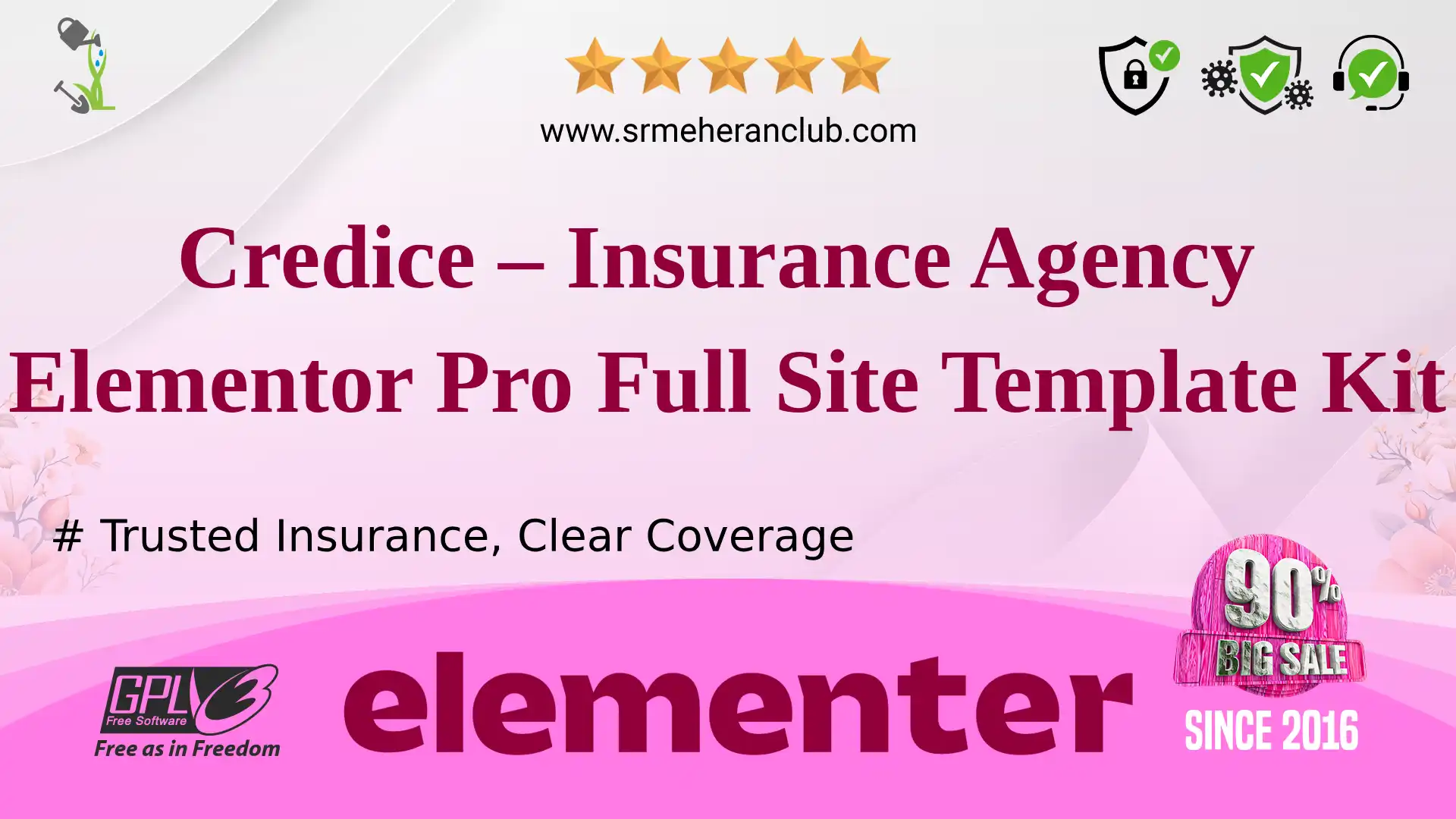 Credice – Insurance Agency Elementor Pro Full Site Template Kit — Elementor Kit by Themeforest
