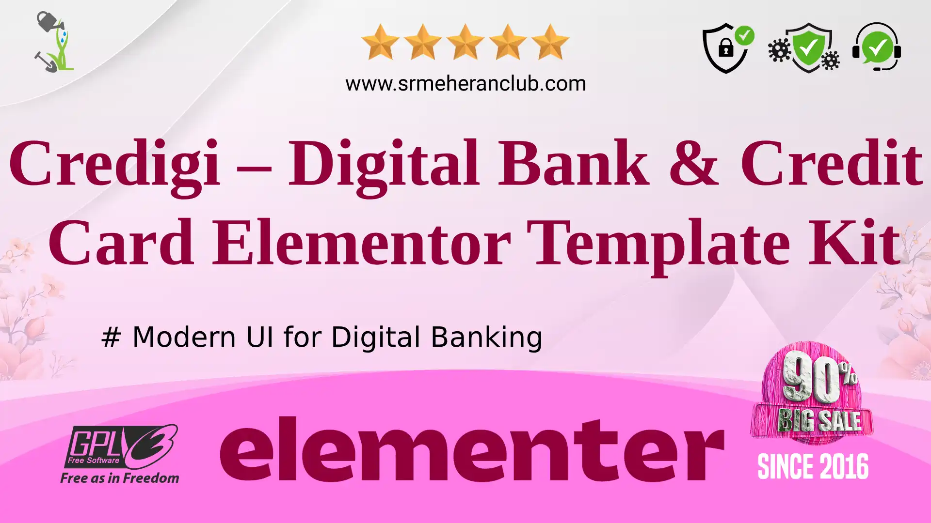 Credigi – Digital Bank & Credit Card Elementor Template Kit