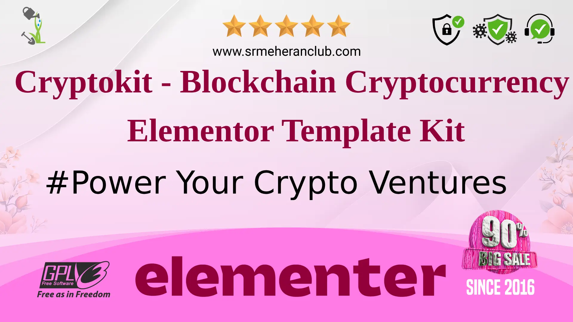 Cryptokit – Blockchain Cryptocurrency Elementor Template Kit