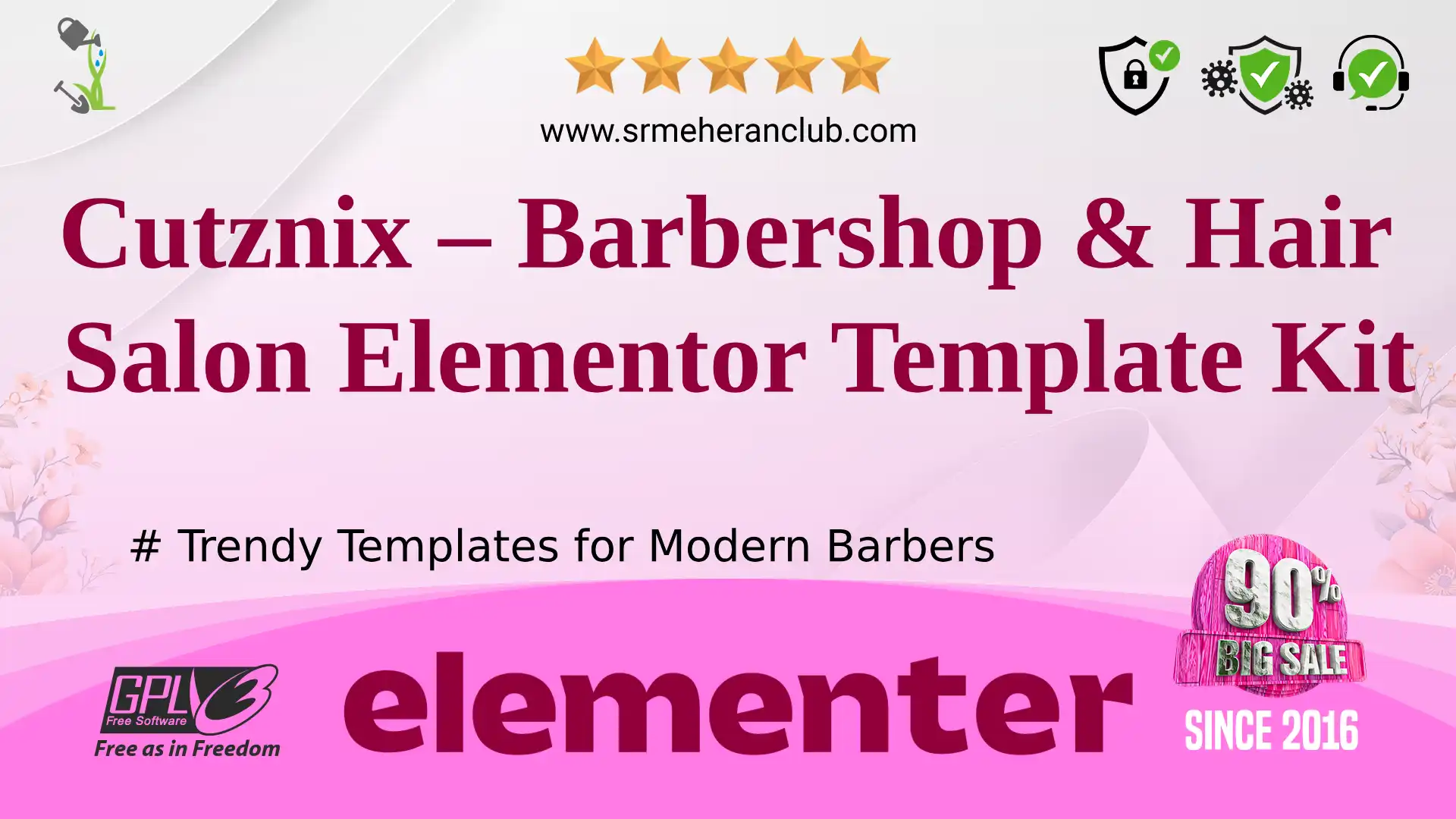 Cutznix – Barbershop & Hair Salon Elementor Template Kit — Elementor Kit by Themeforest