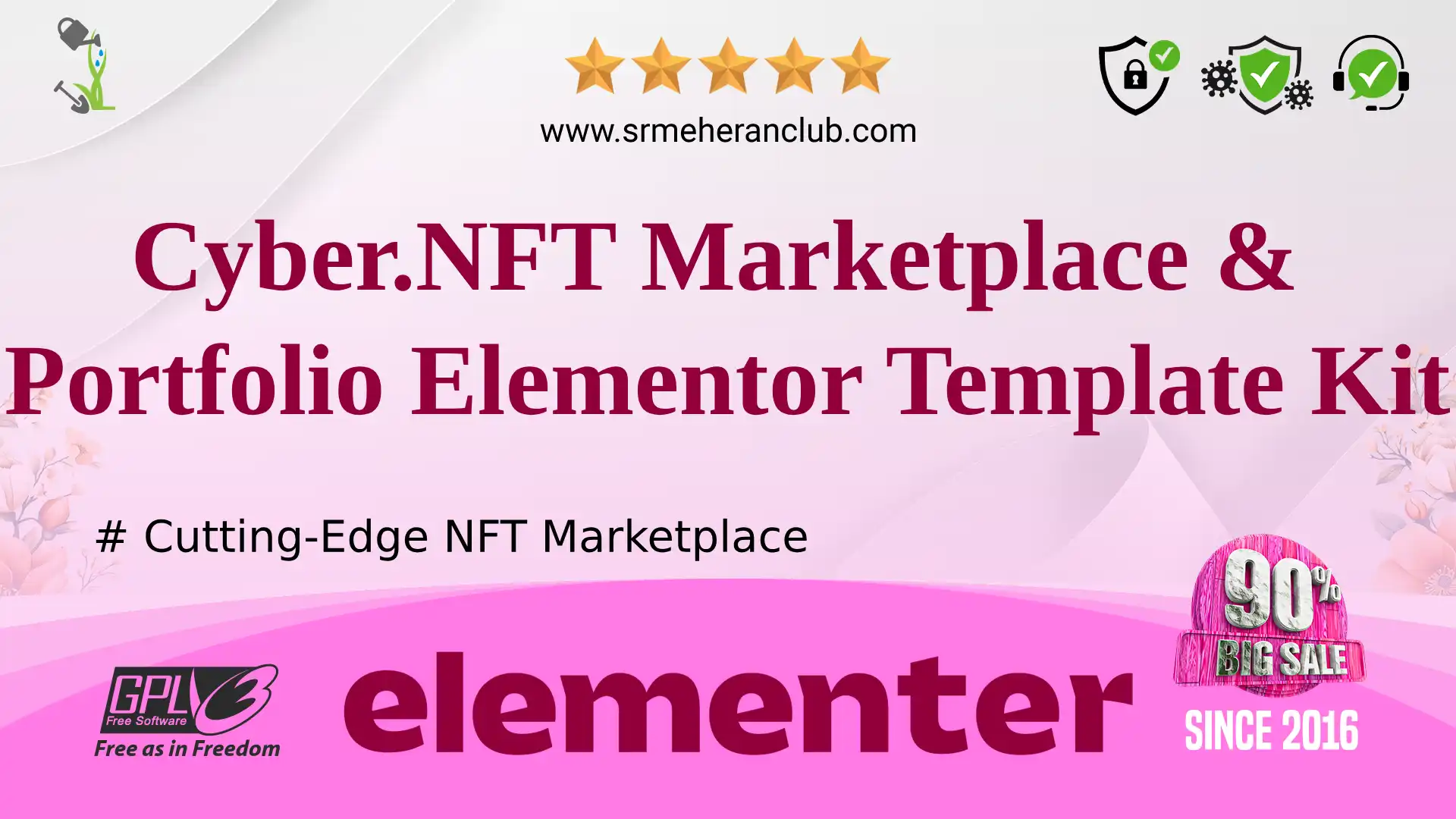 Cyber.NFT Marketplace & Portfolio Elementor Template Kit — Elementor Kit by Themeforest