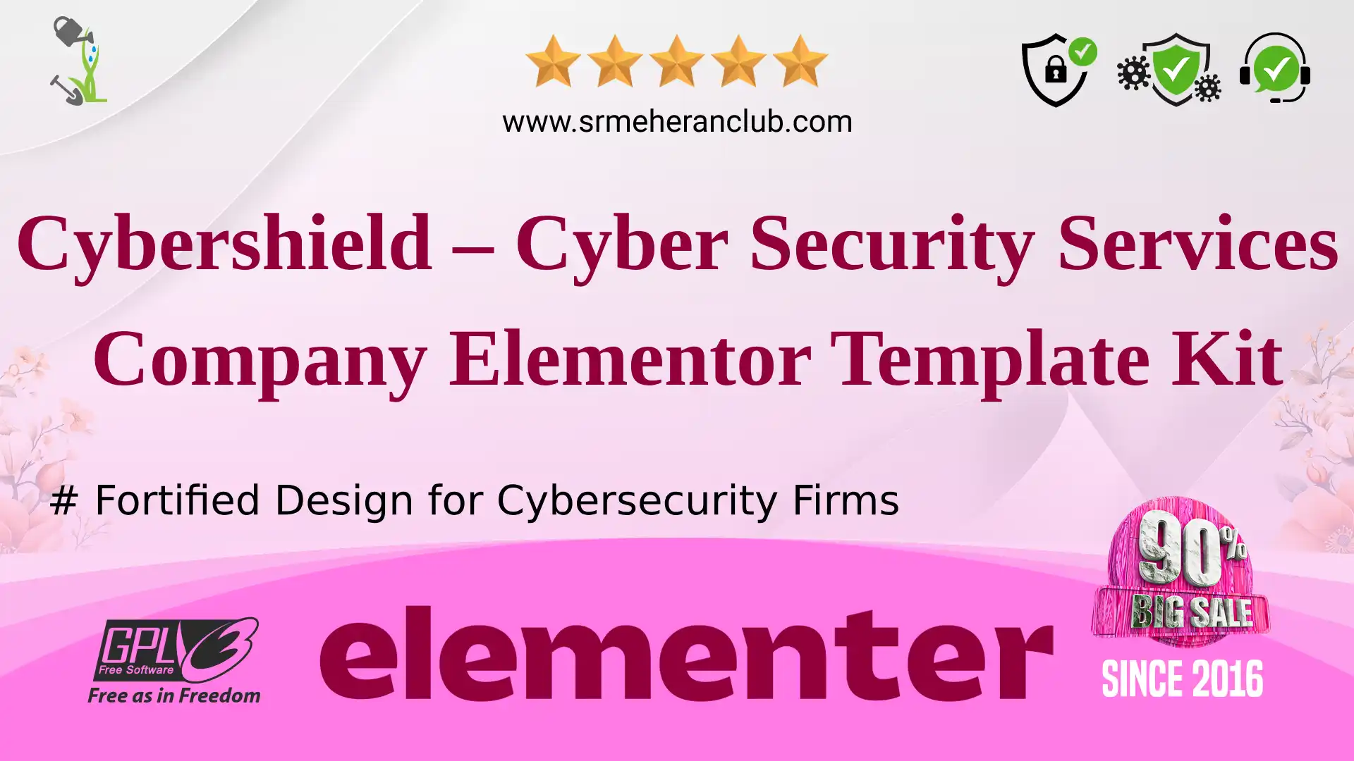 Cybershield – Cyber Security Services Company Elementor Template Kit