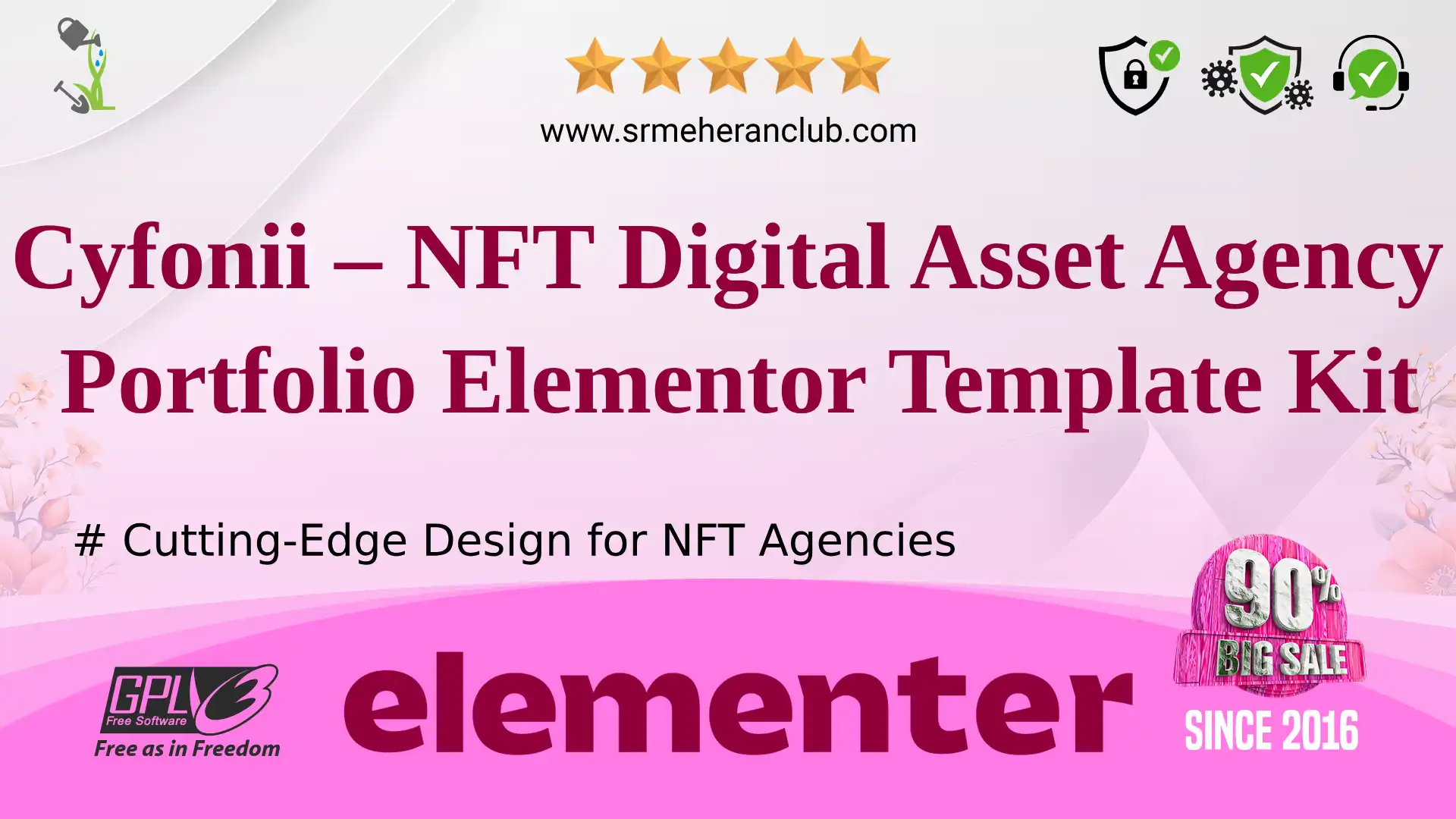 Cyfonii – NFT Digital Asset Agency Portfolio Elementor Template Kit — Elementor Kit by Themeforest