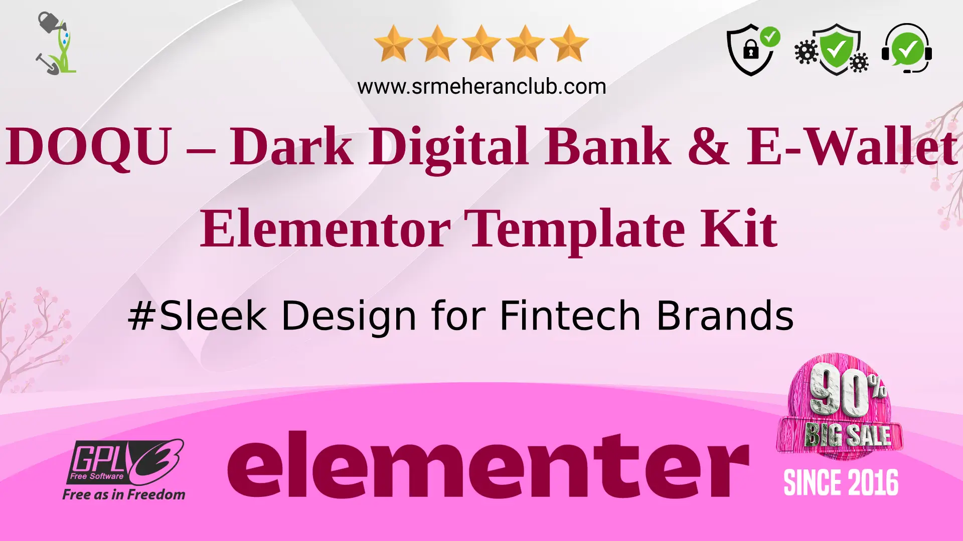 DOQU – Dark Digital Bank & E-Wallet Elementor Template Kit — Elementor Kit by Themeforest