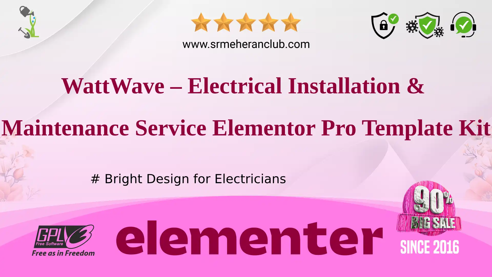 WattWave – Electrical Installation & Maintenance Service Elementor Pro Template Kit