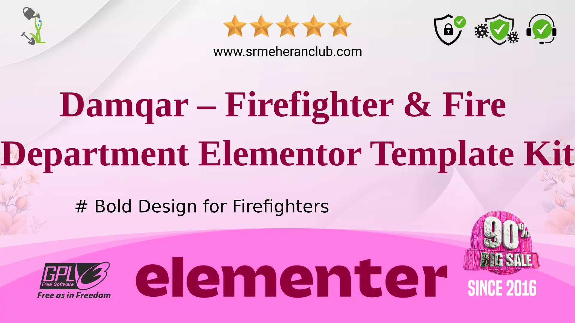 Damqar – Firefighter & Fire Department Elementor Template Kit