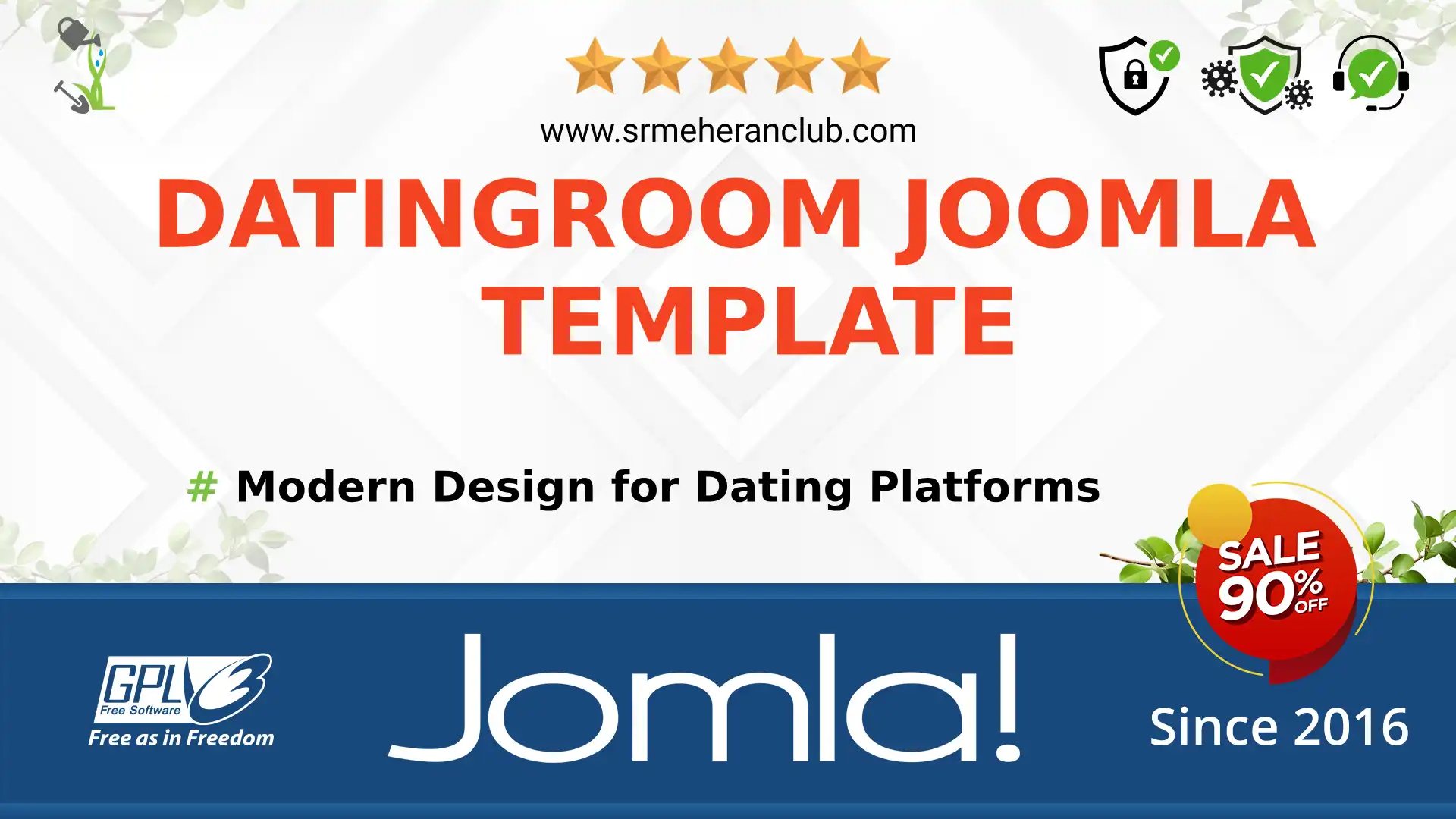 DatingRoom Joomla Template — Theme by Templatemonster